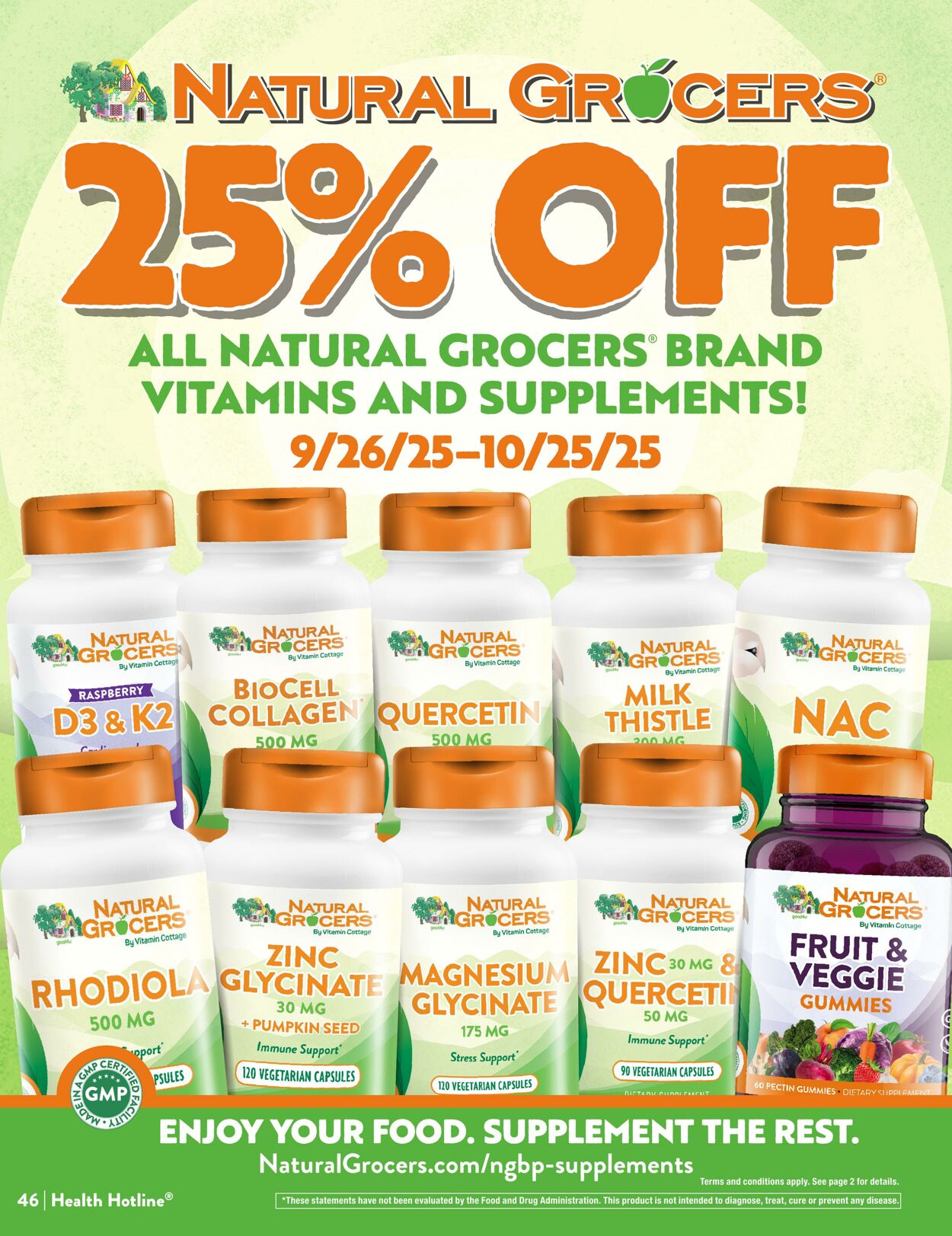 Weekly ad Natural Grocers 09/10/2025 - 09/22/2025