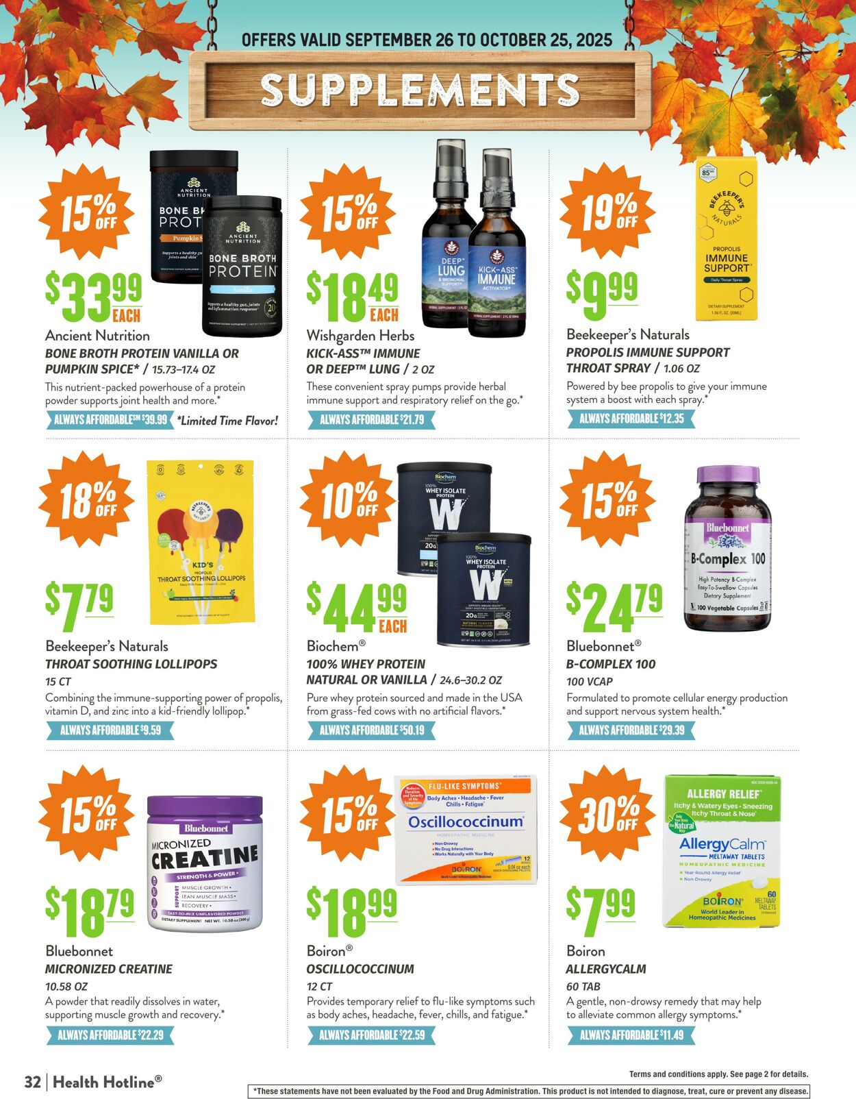 Weekly ad Natural Grocers 09/10/2025 - 09/22/2025