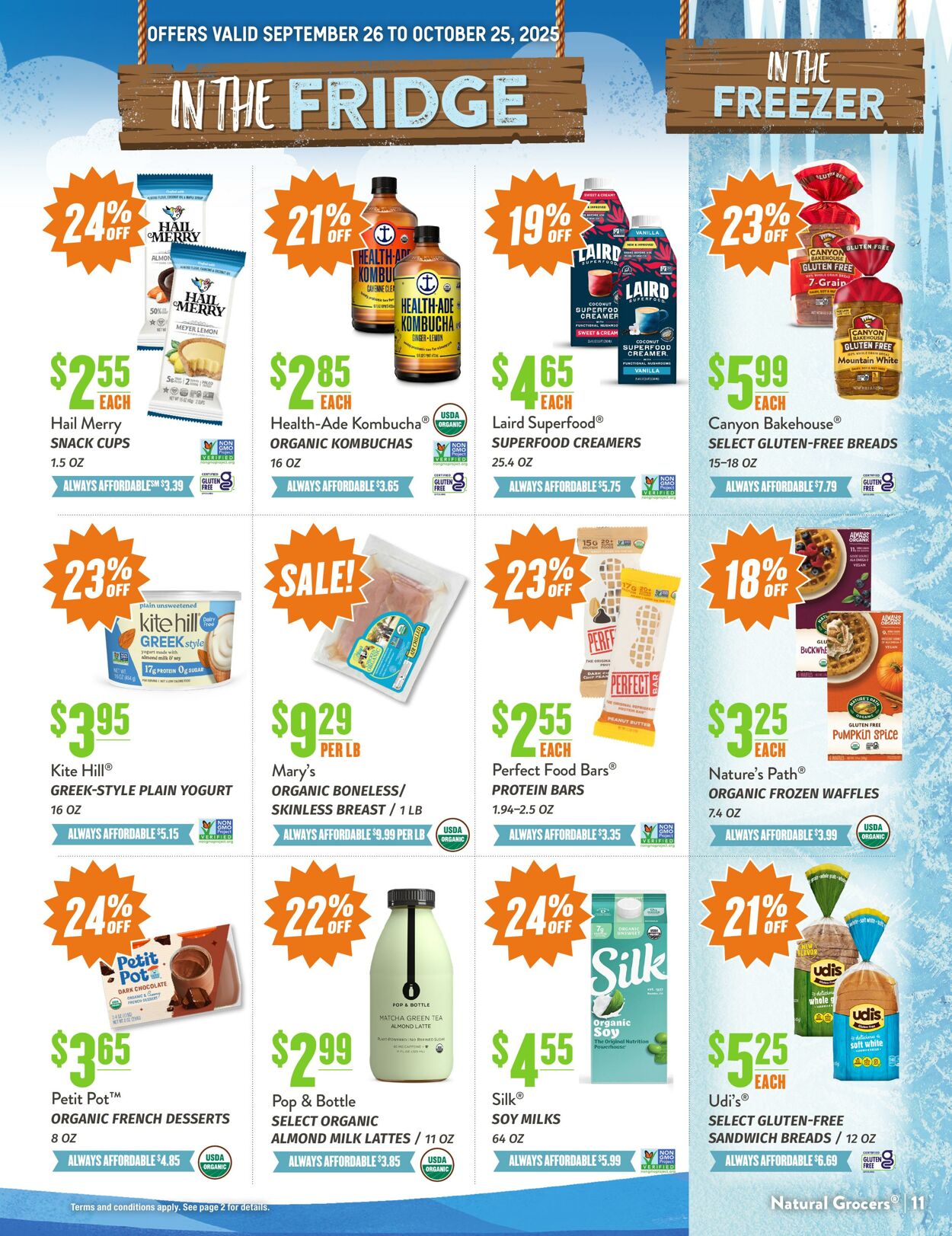Weekly ad Natural Grocers 09/10/2025 - 09/22/2025