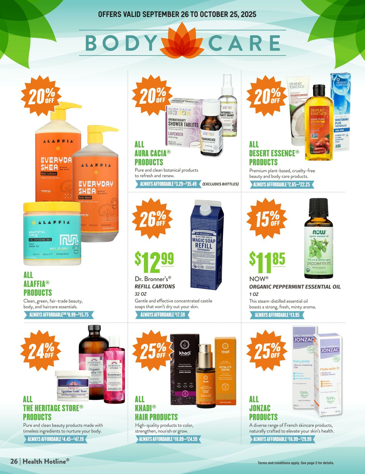 Weekly ad Natural Grocers 09/10/2025 - 09/22/2025