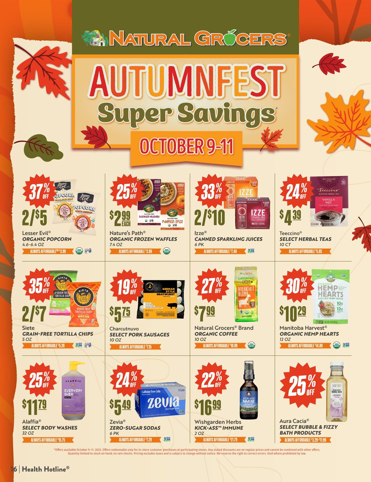 Weekly ad Natural Grocers 09/10/2025 - 09/22/2025