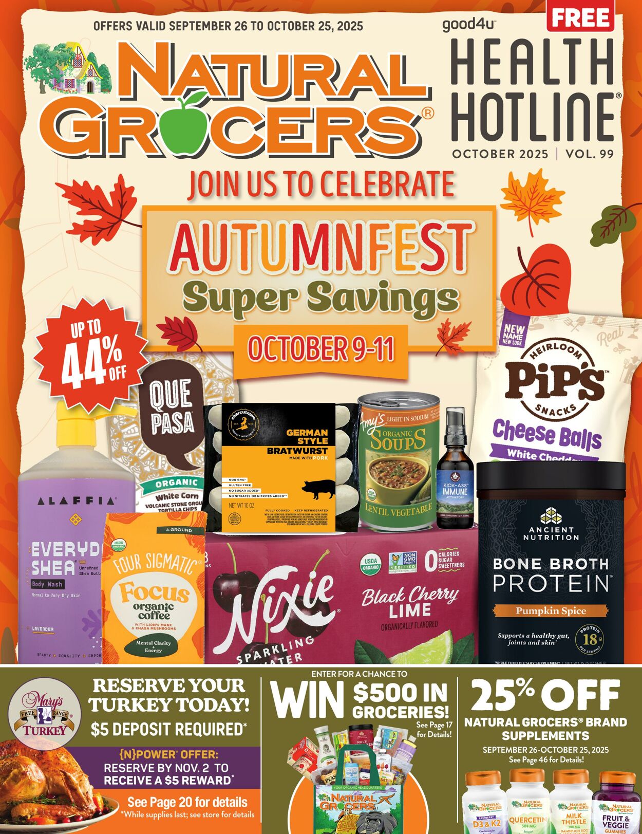 Weekly ad Natural Grocers 09/10/2025 - 09/22/2025