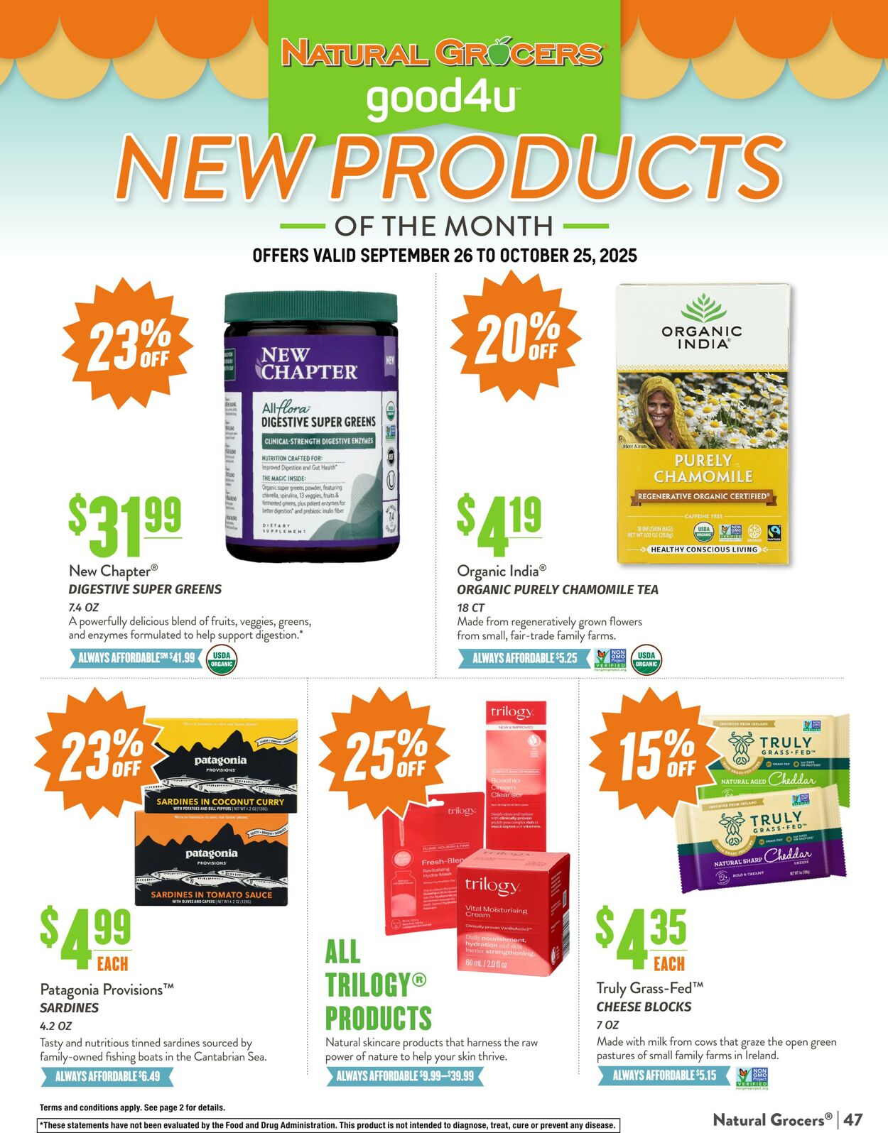 Weekly ad Natural Grocers 09/10/2025 - 09/22/2025