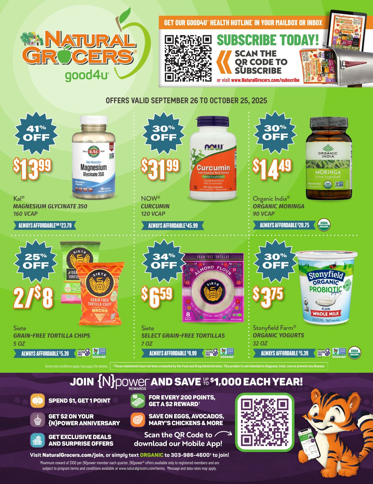 Weekly ad Natural Grocers 09/10/2025 - 09/22/2025
