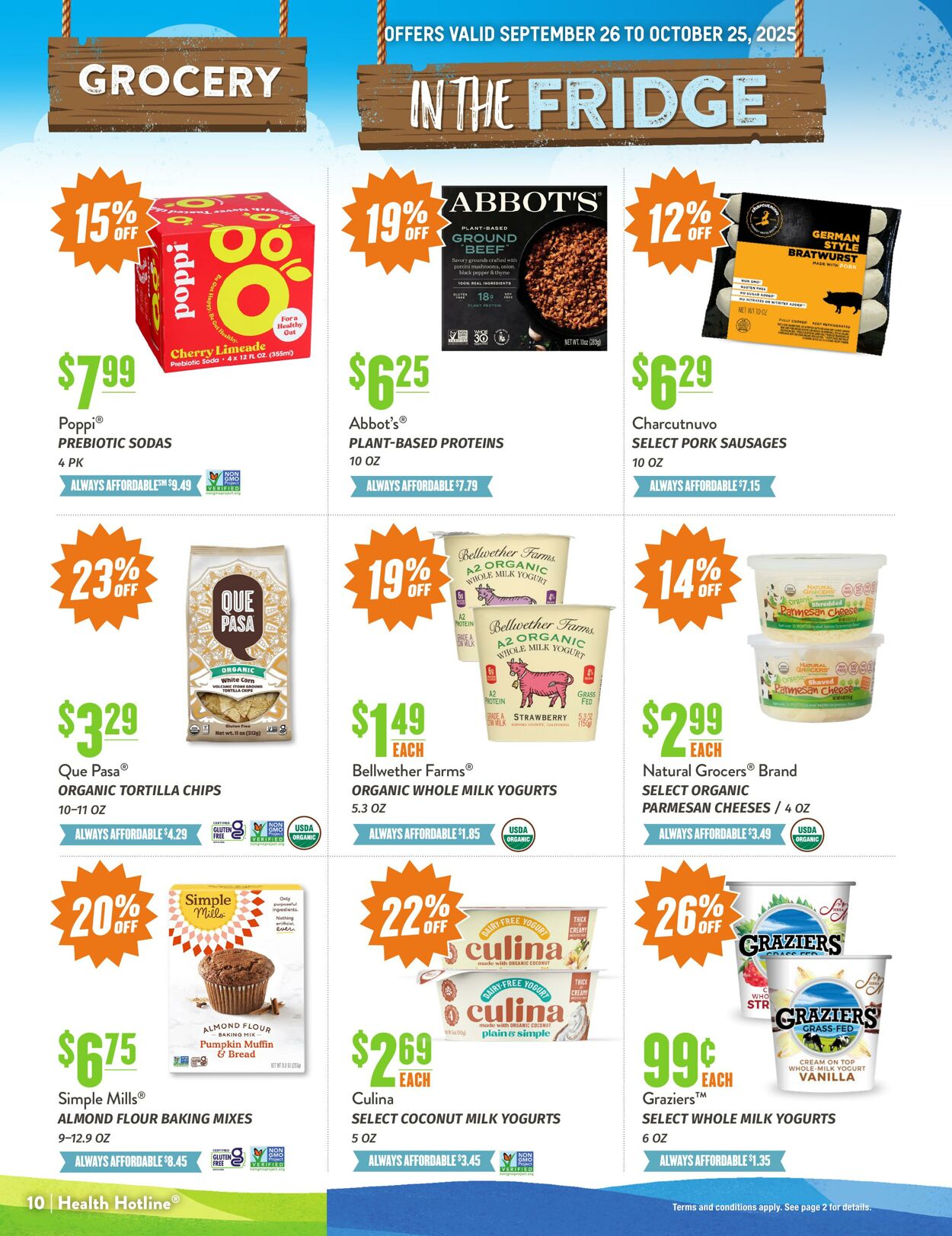 Weekly ad Natural Grocers 09/10/2025 - 09/22/2025
