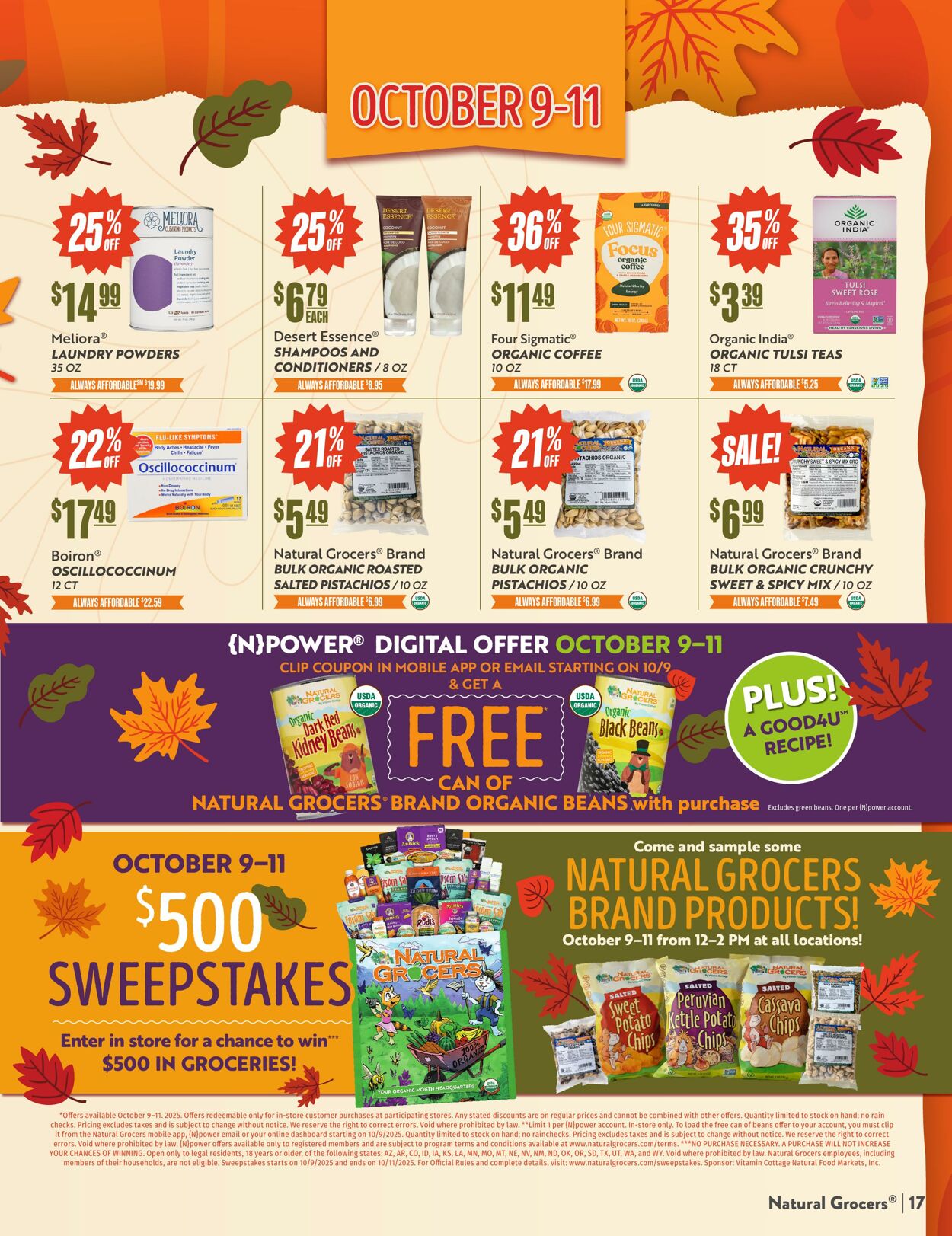 Weekly ad Natural Grocers 09/10/2025 - 09/22/2025