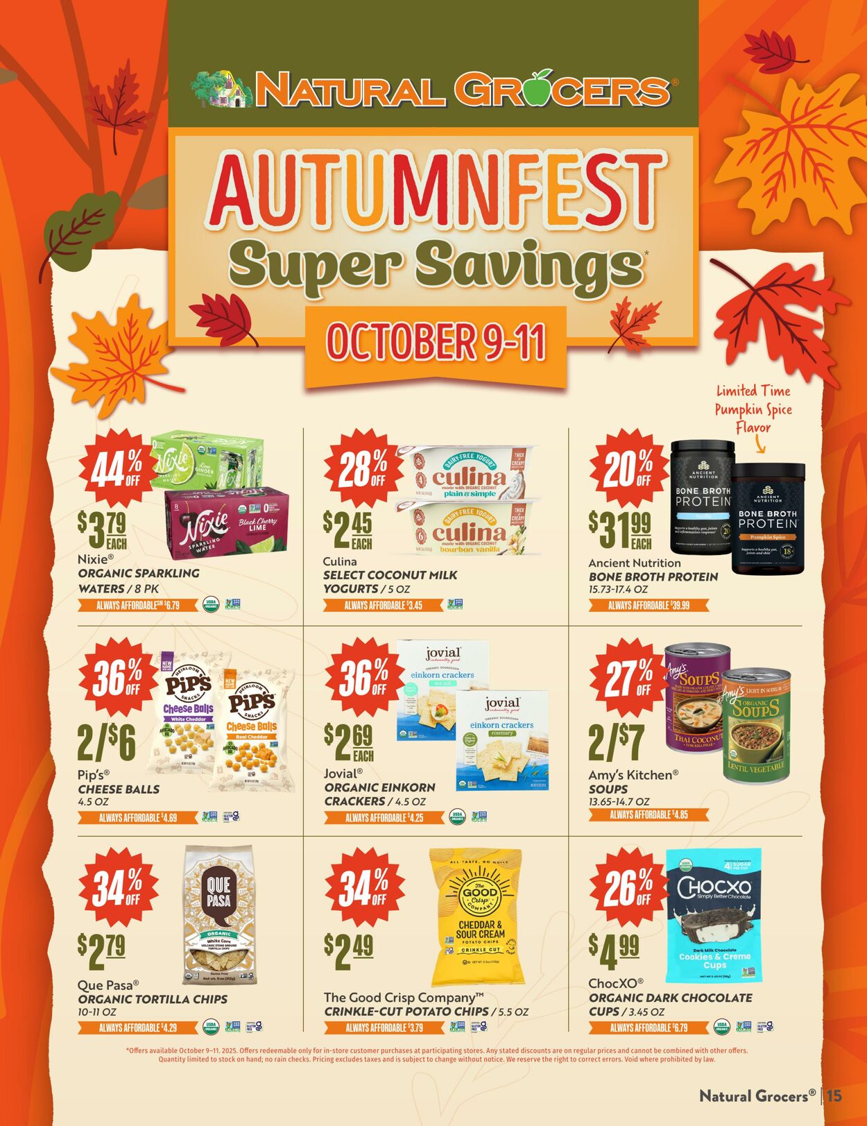 Weekly ad Natural Grocers 09/10/2025 - 09/22/2025