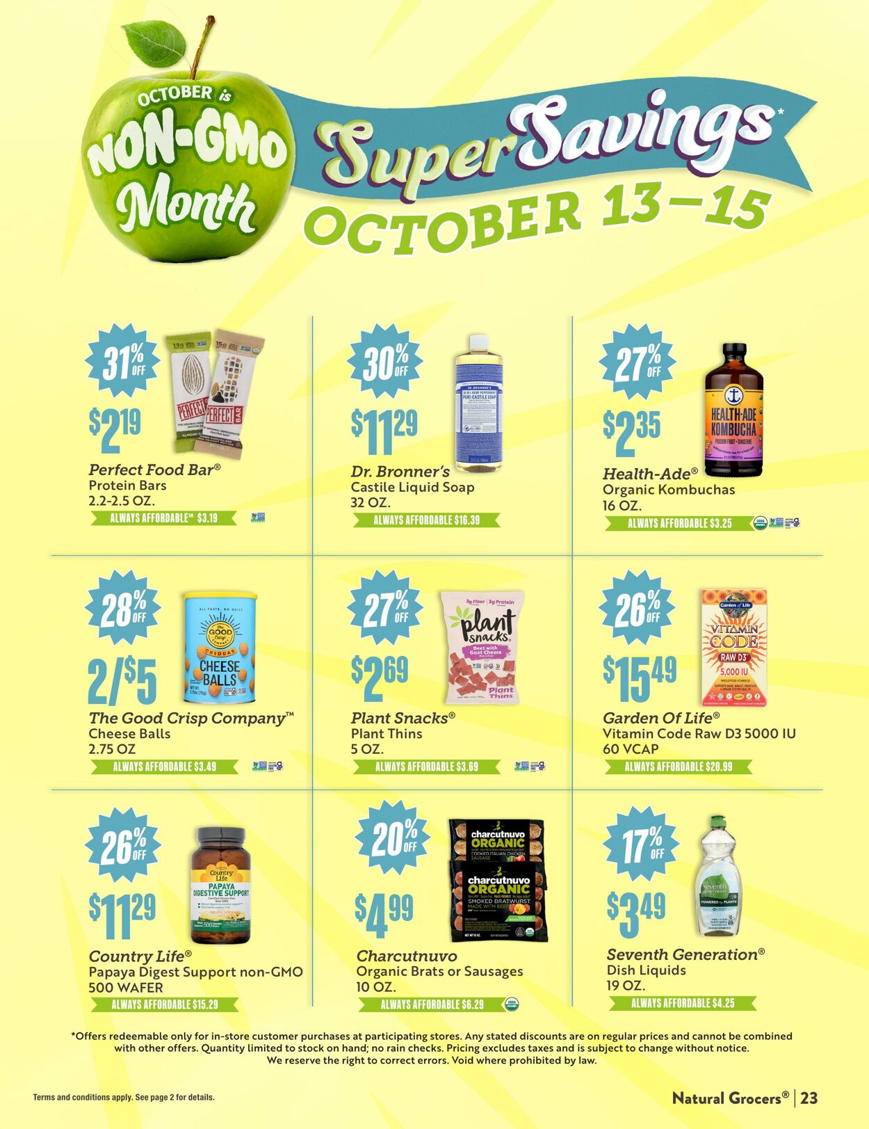 Weekly ad Natural Grocers 09/29/2022 - 10/29/2022