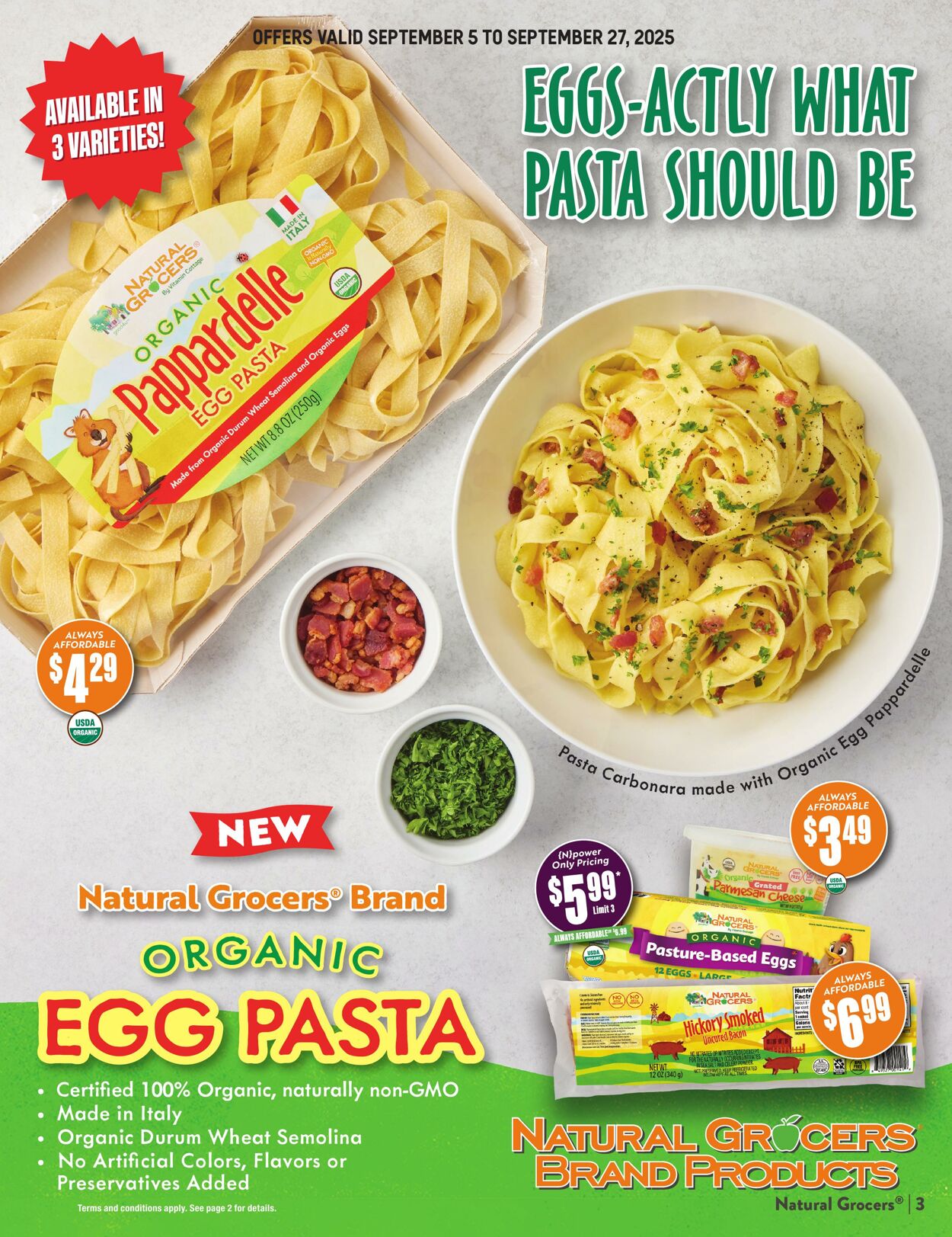 Weekly ad Natural Grocers 08/15/2025 - 09/05/2025