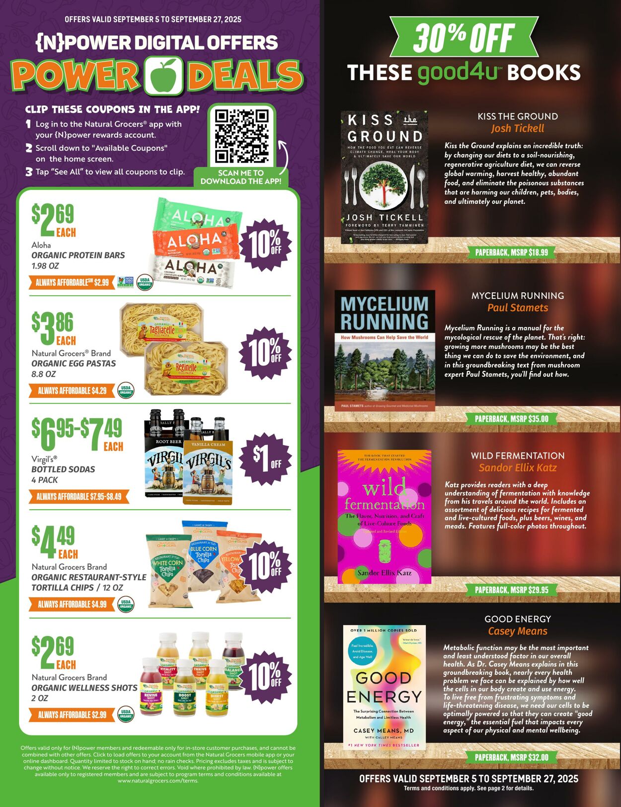 Weekly ad Natural Grocers 08/15/2025 - 09/03/2025