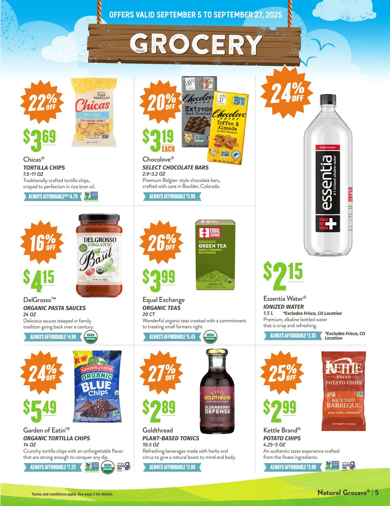 Weekly ad Natural Grocers 08/15/2025 - 09/03/2025