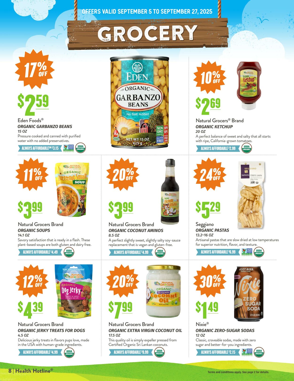 Weekly ad Natural Grocers 08/15/2025 - 09/03/2025