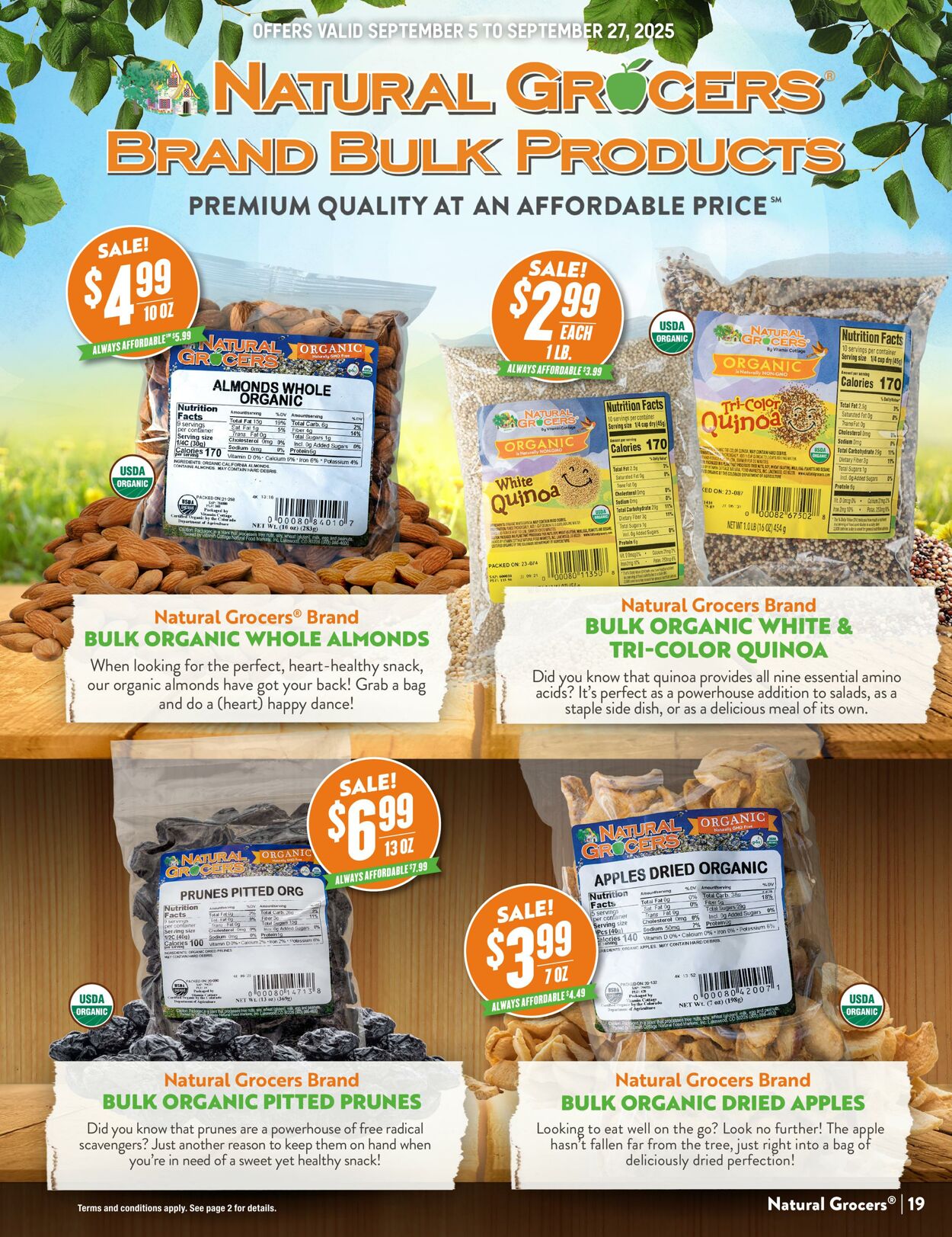 Weekly ad Natural Grocers 08/15/2025 - 09/15/2025