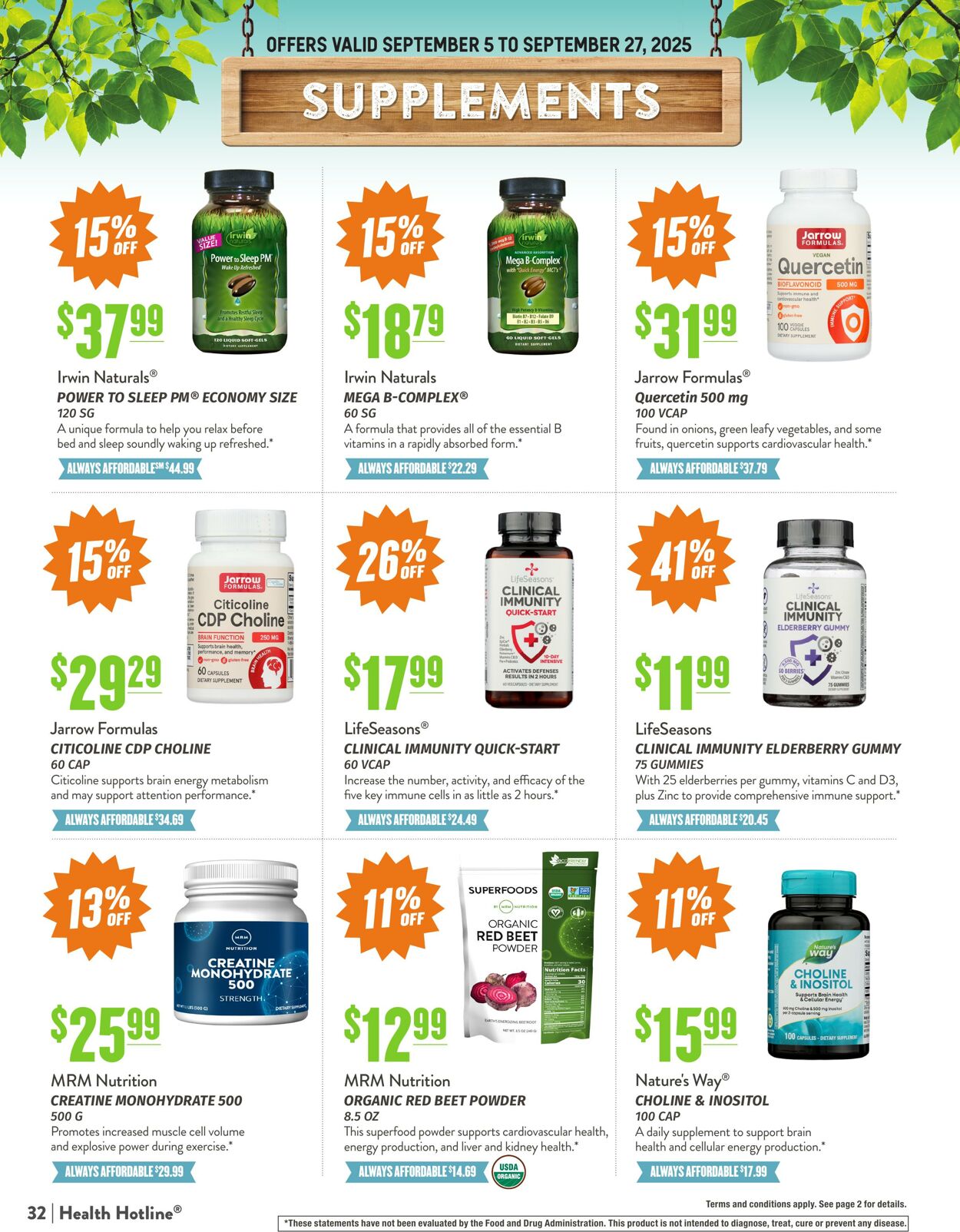 Weekly ad Natural Grocers 08/15/2025 - 09/05/2025