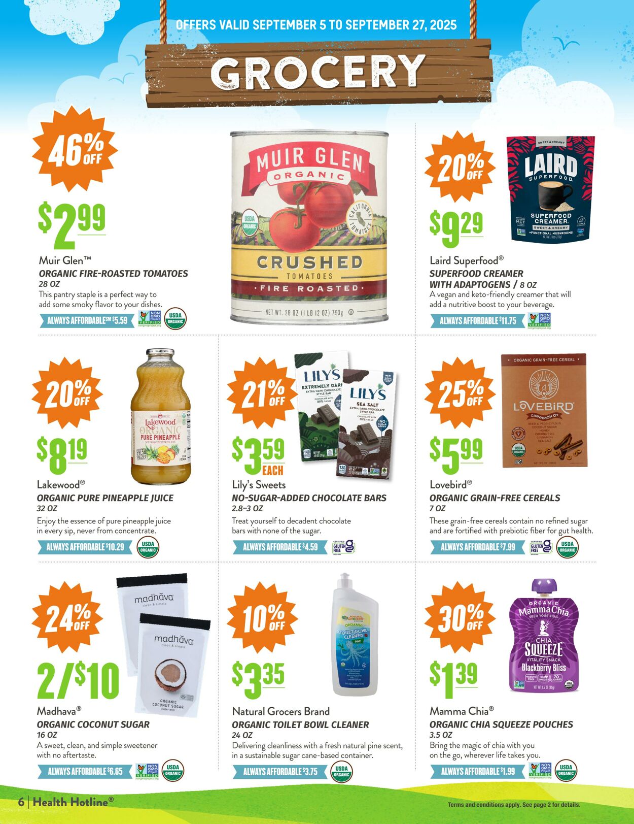 Weekly ad Natural Grocers 08/15/2025 - 09/03/2025