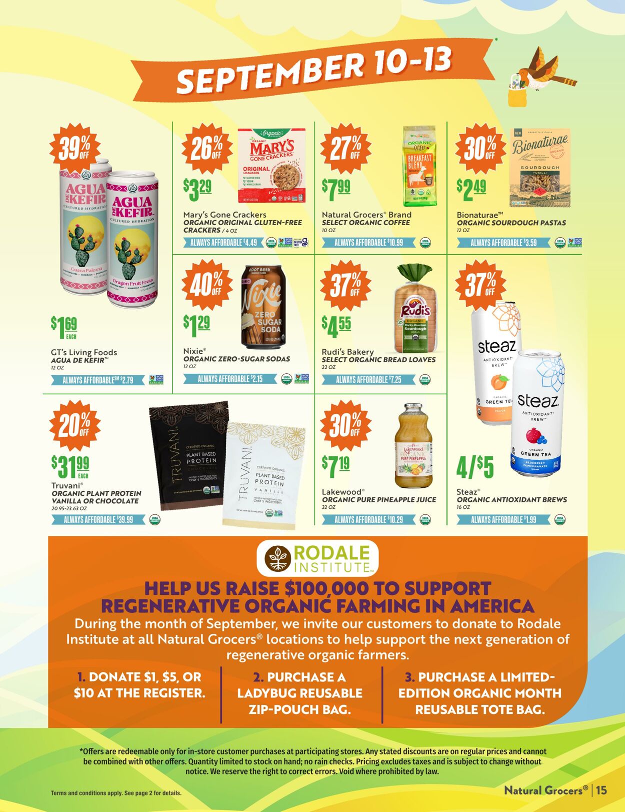 Weekly ad Natural Grocers 08/15/2025 - 09/03/2025