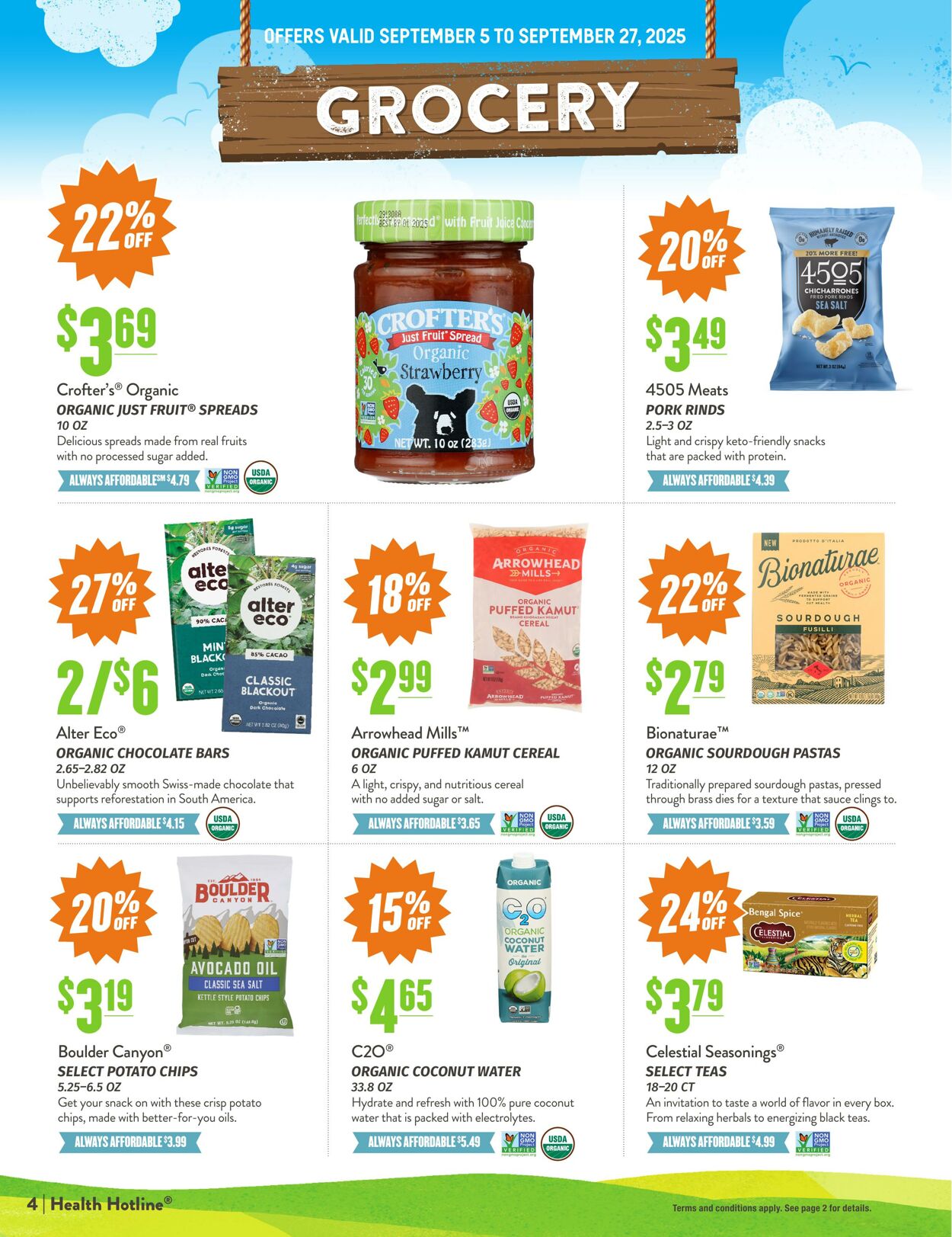 Weekly ad Natural Grocers 08/15/2025 - 09/03/2025
