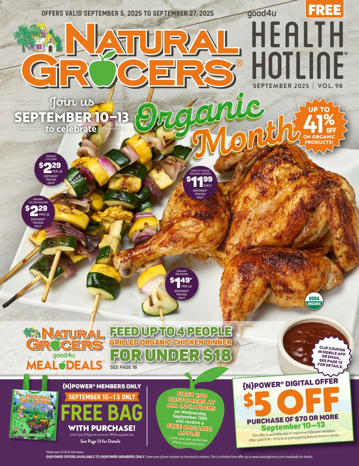 Weekly ad Natural Grocers 08/15/2025 - 09/04/2025