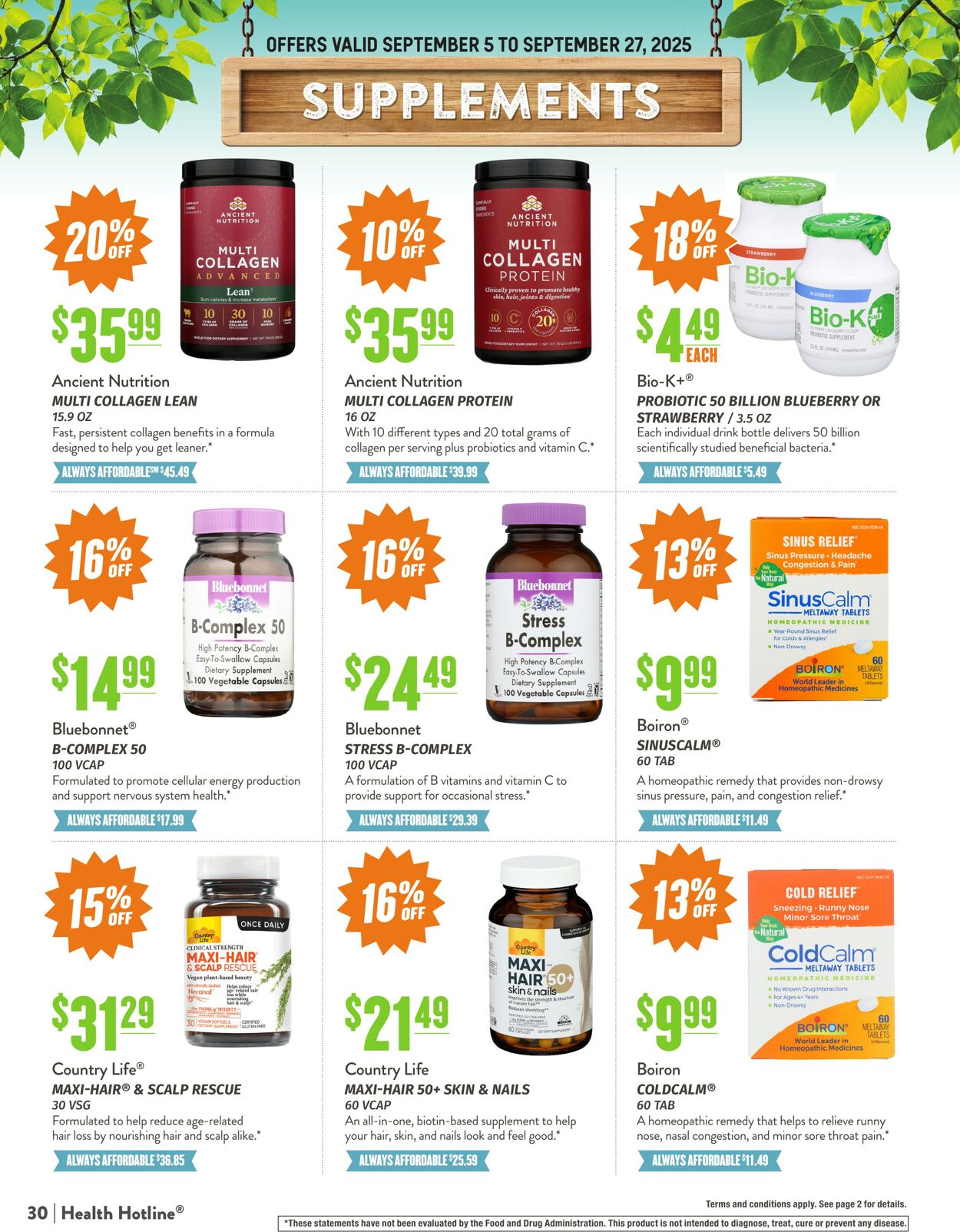 Weekly ad Natural Grocers 08/15/2025 - 09/04/2025