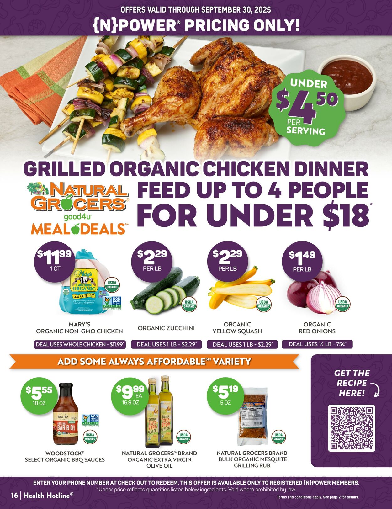 Weekly ad Natural Grocers 08/15/2025 - 09/04/2025