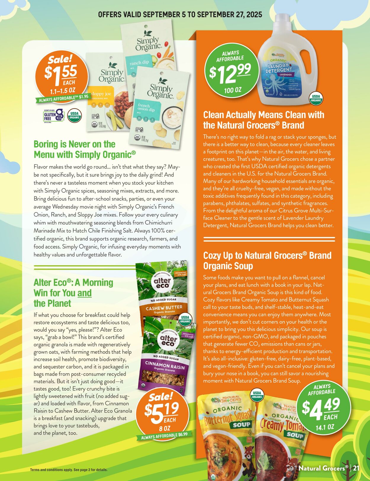 Weekly ad Natural Grocers 08/15/2025 - 09/01/2025