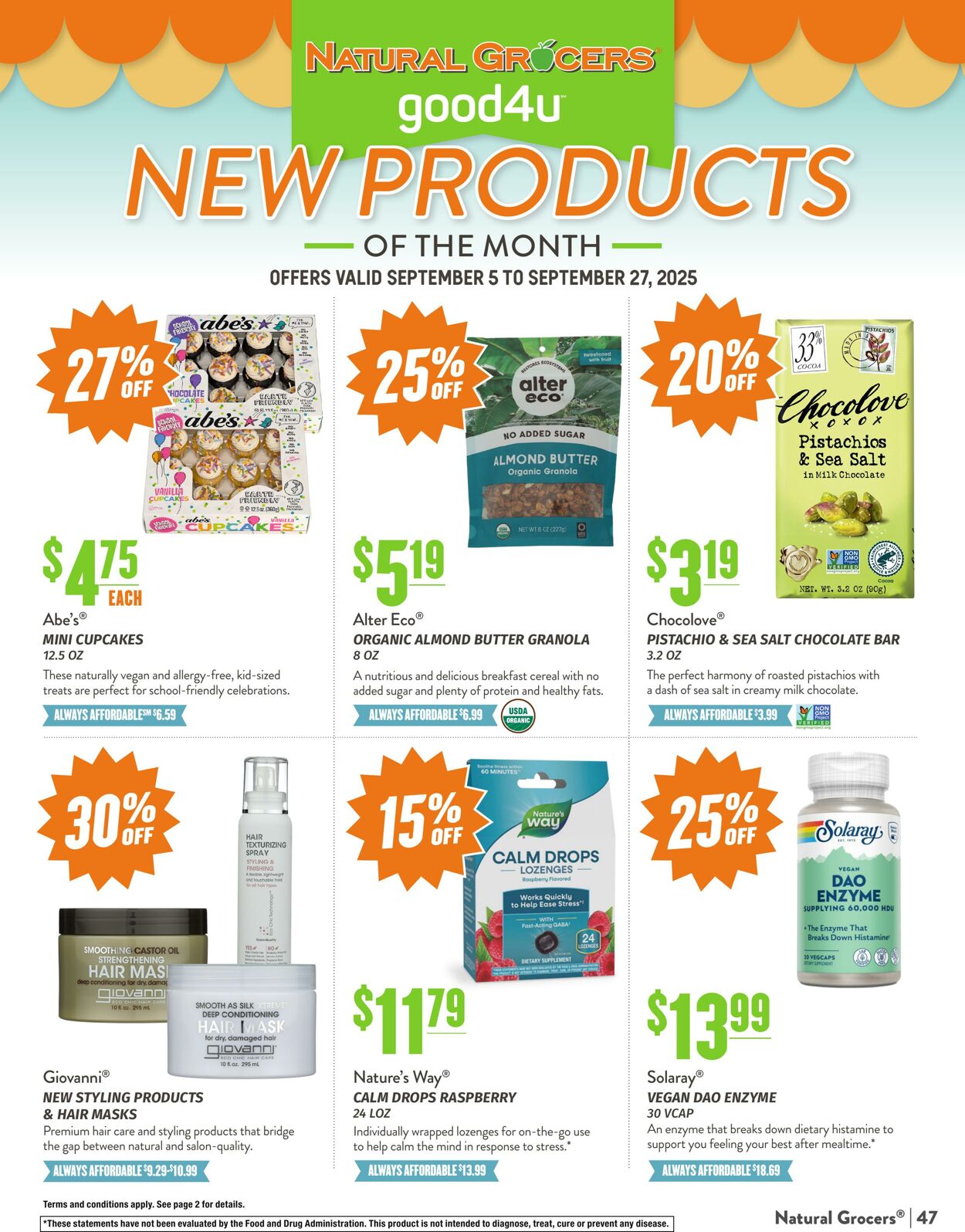 Weekly ad Natural Grocers 08/15/2025 - 09/02/2025