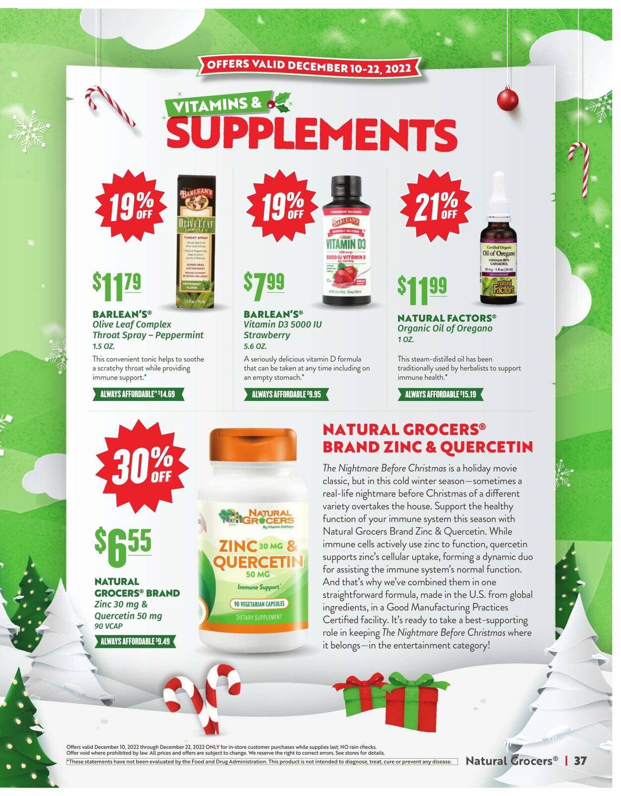 Weekly ad Natural Grocers 12/10/2022 - 12/22/2022