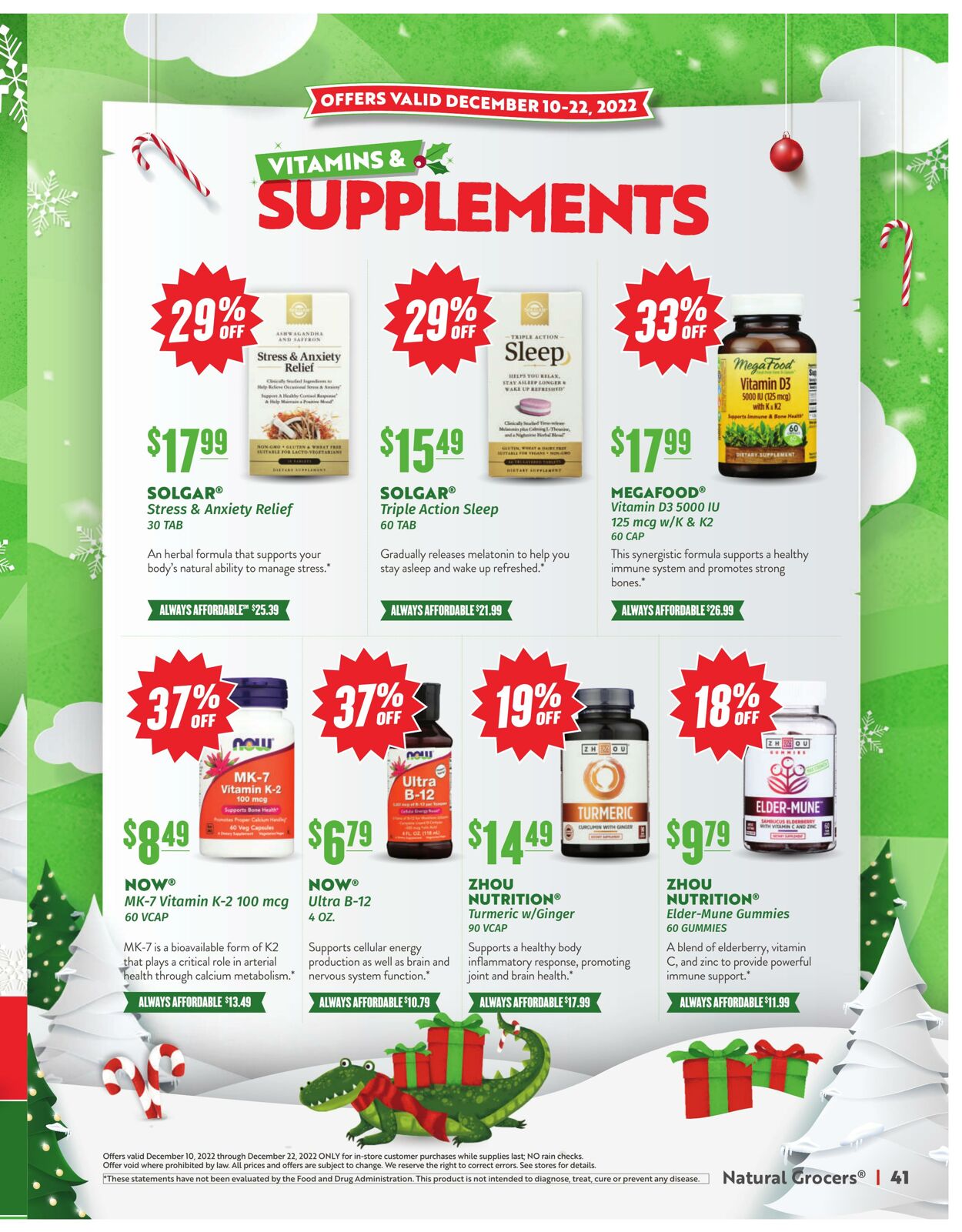 Weekly ad Natural Grocers 12/10/2022 - 12/22/2022