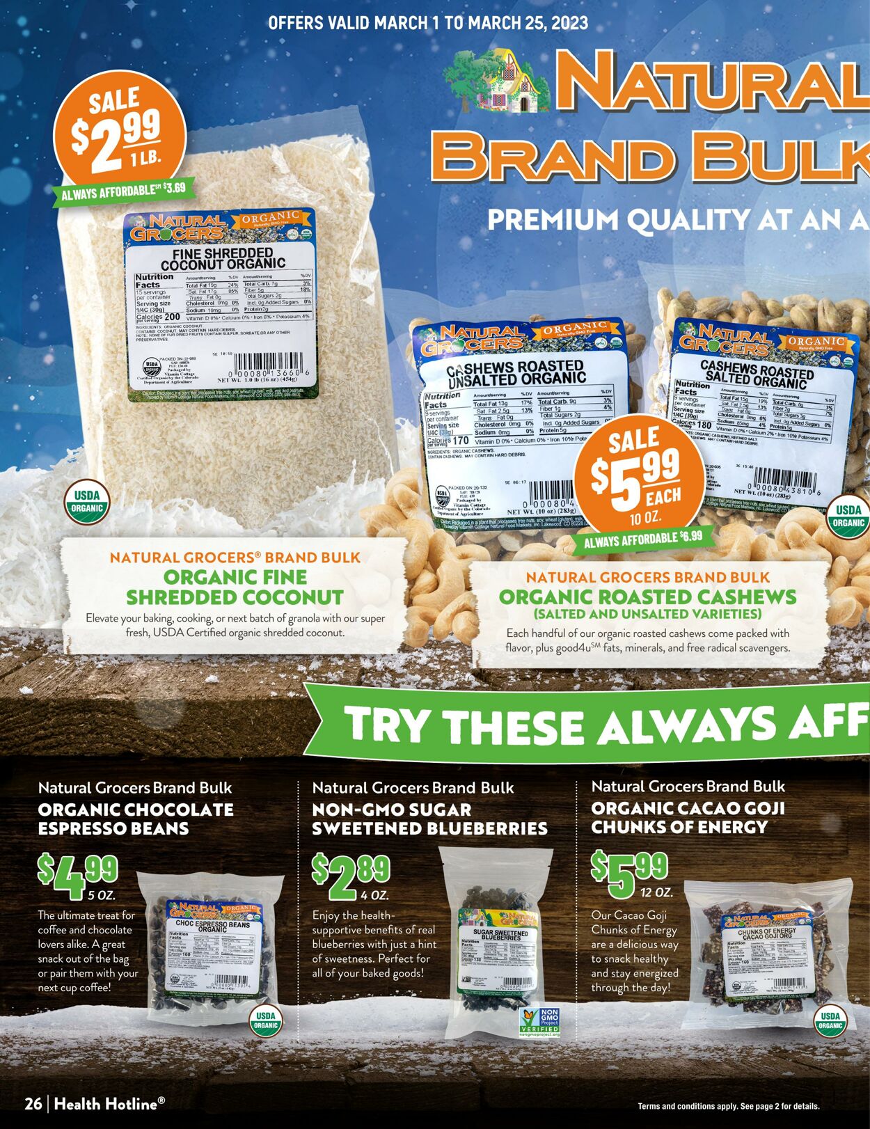 Weekly ad Natural Grocers 03/01/2023 - 03/31/2023