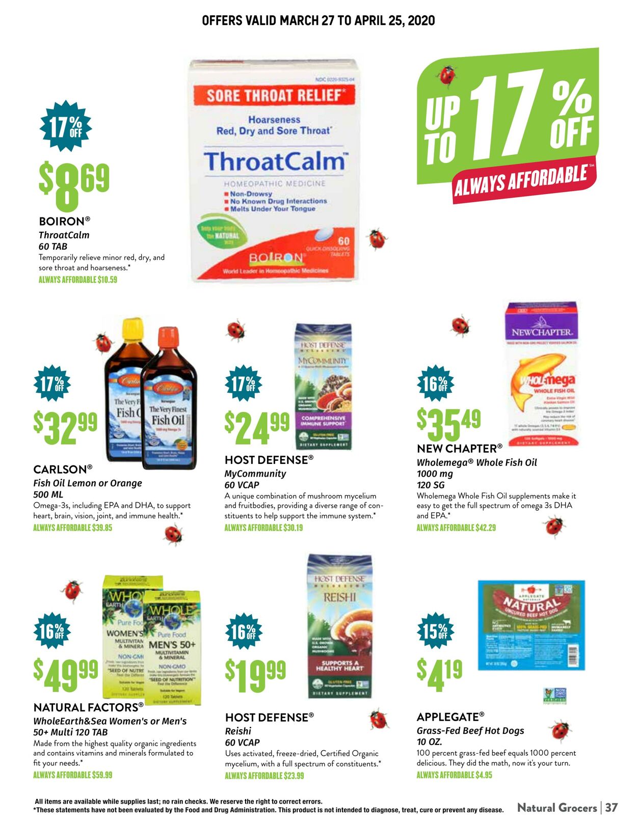 Weekly ad Natural Grocers 03/25/2022 - 04/25/2022