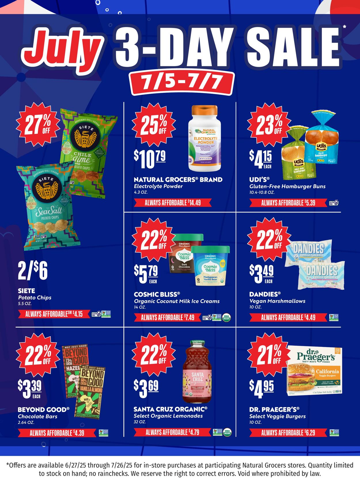 Weekly ad Natural Grocers 06/26/2025 - 07/18/2025