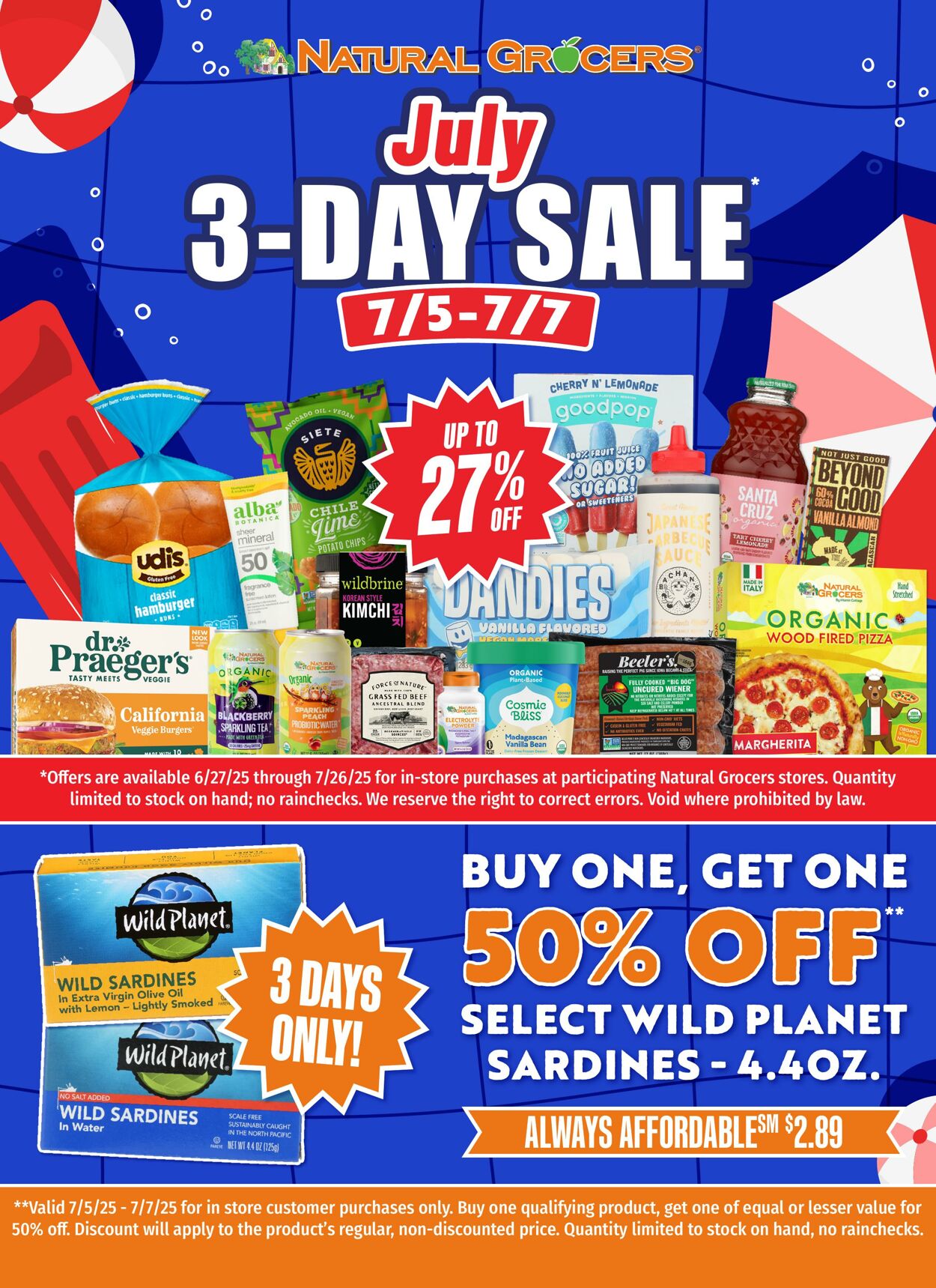 Weekly ad Natural Grocers 06/26/2025 - 07/17/2025