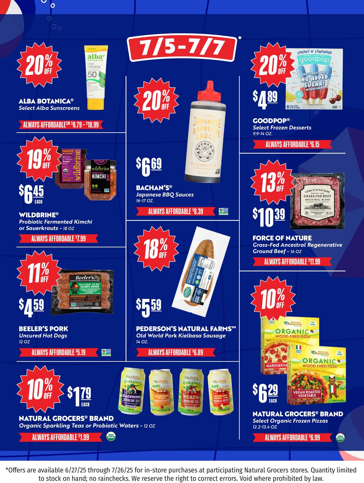 Weekly ad Natural Grocers 06/26/2025 - 07/17/2025