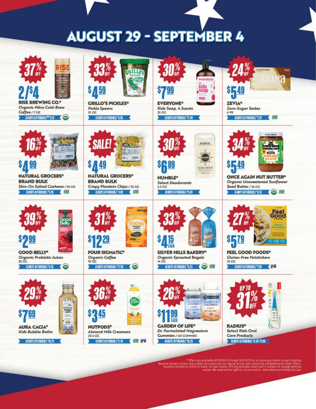 Weekly ad Natural Grocers 08/07/2025 - 08/25/2025
