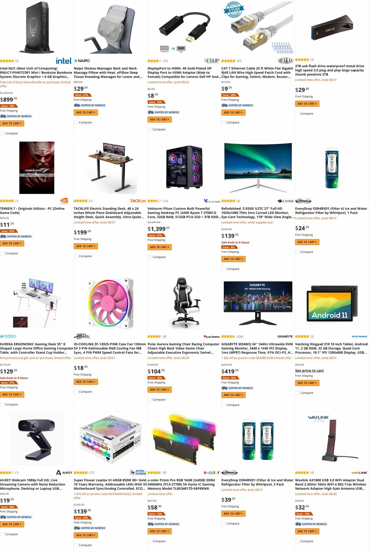 Weekly ad Newegg 08/30/2022 - 09/15/2022