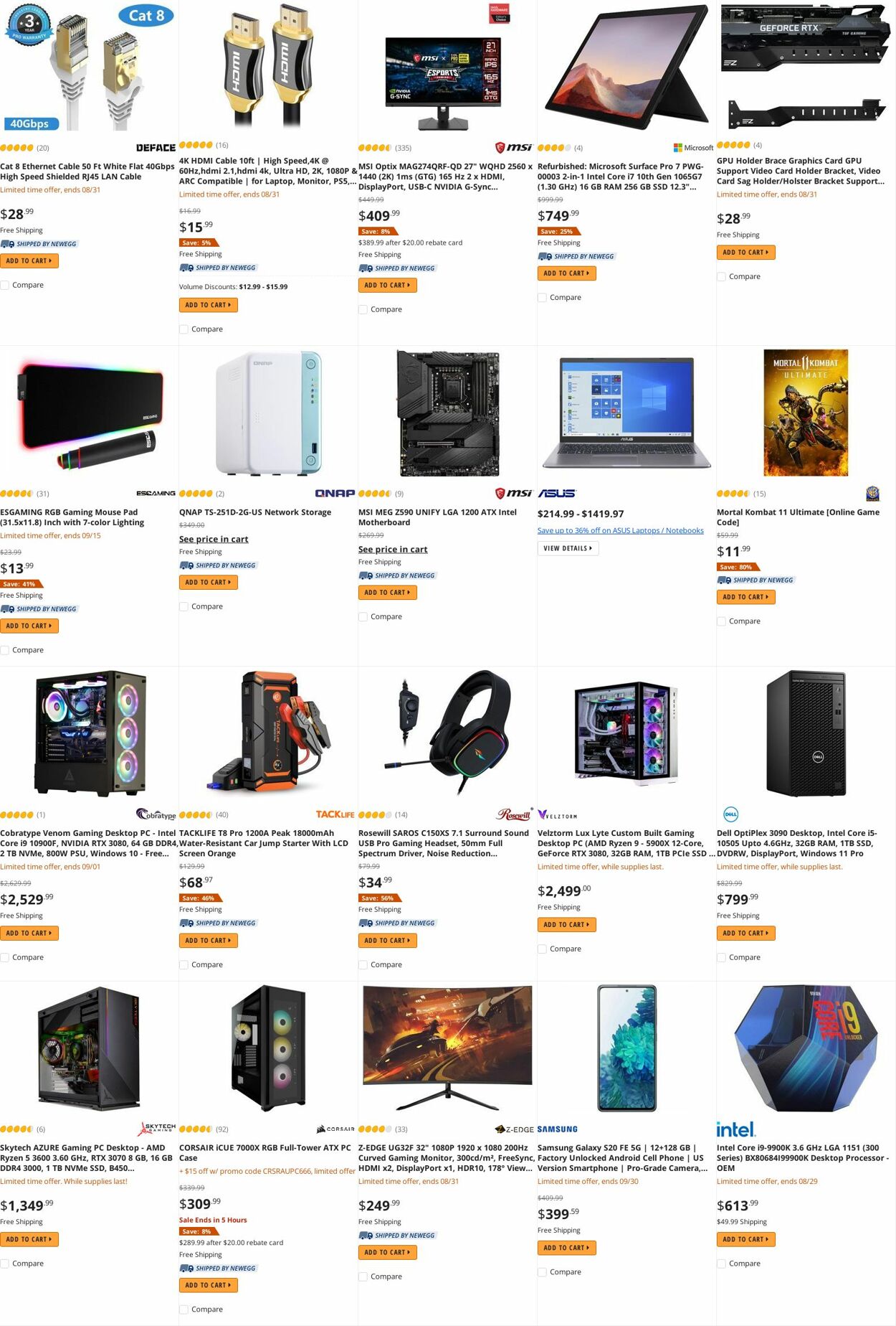 Weekly ad Newegg 08/30/2022 - 09/15/2022