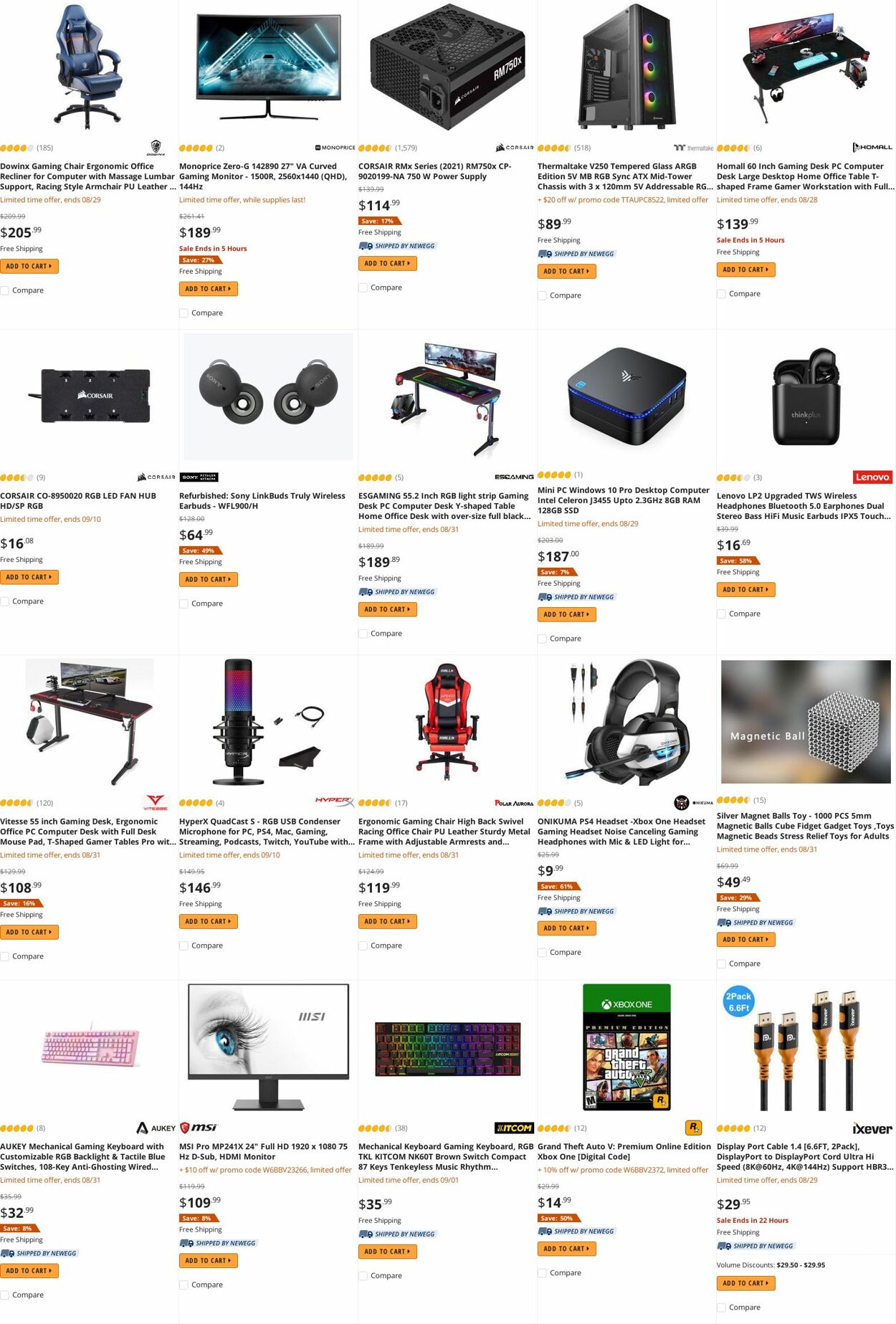 Weekly ad Newegg 08/30/2022 - 09/15/2022