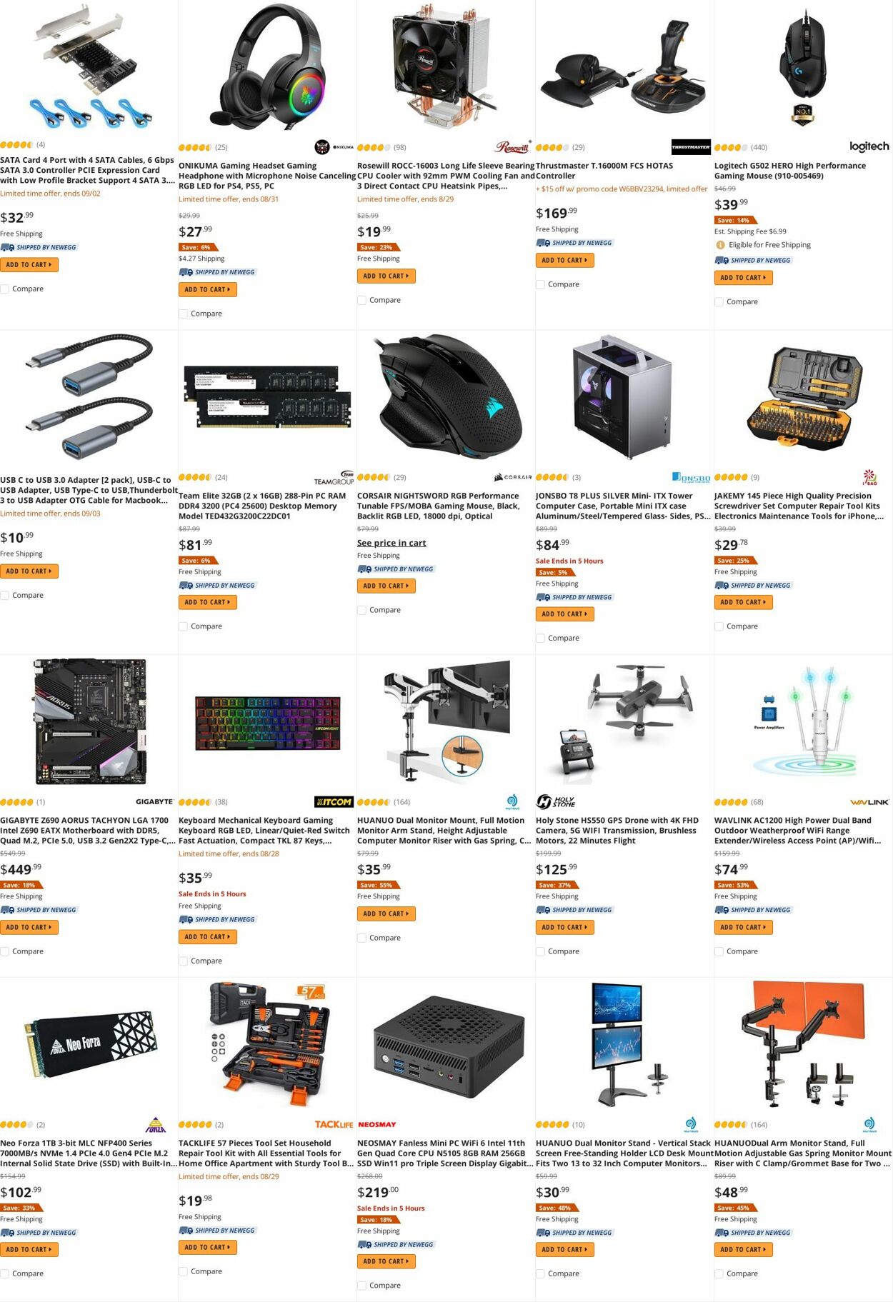 Weekly ad Newegg 08/30/2022 - 09/15/2022