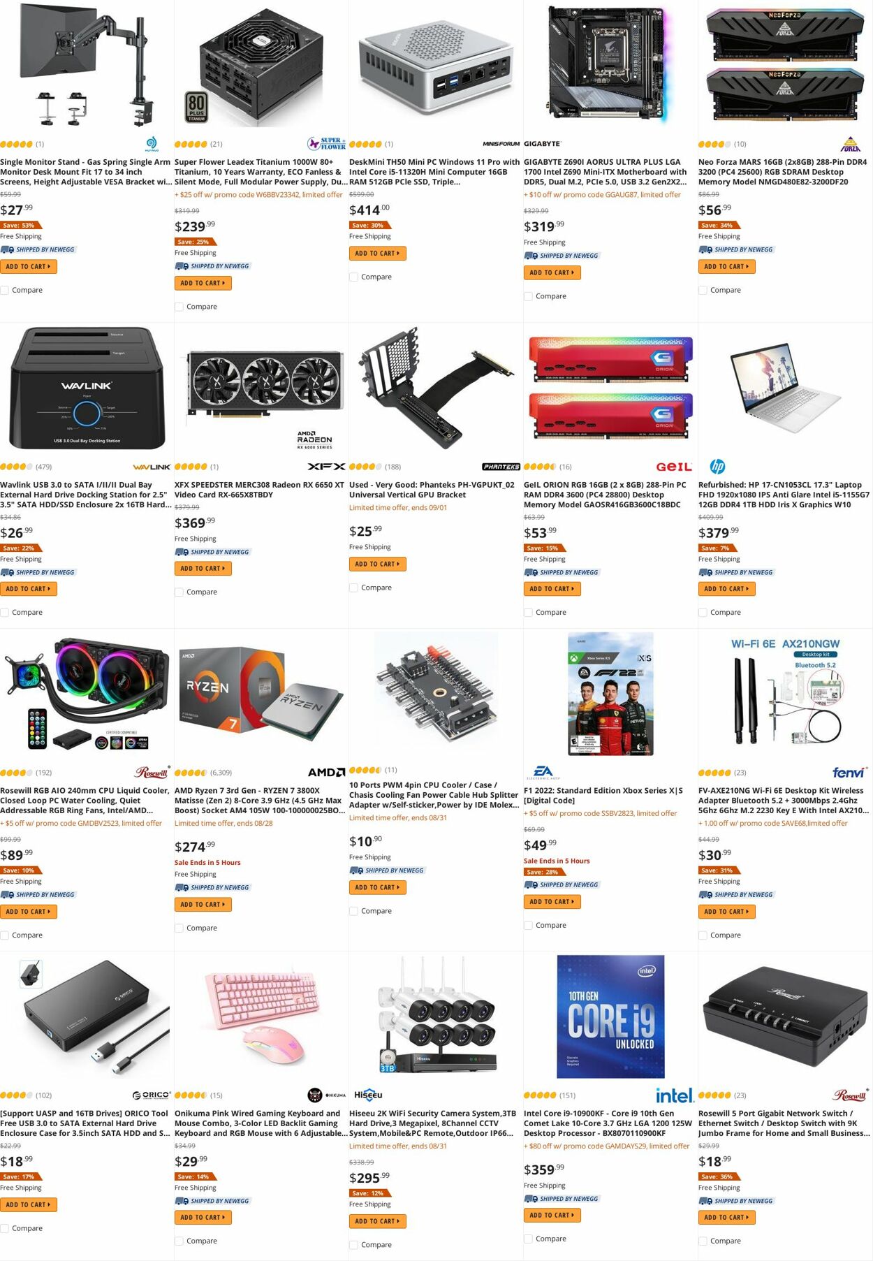 Weekly ad Newegg 08/30/2022 - 09/15/2022