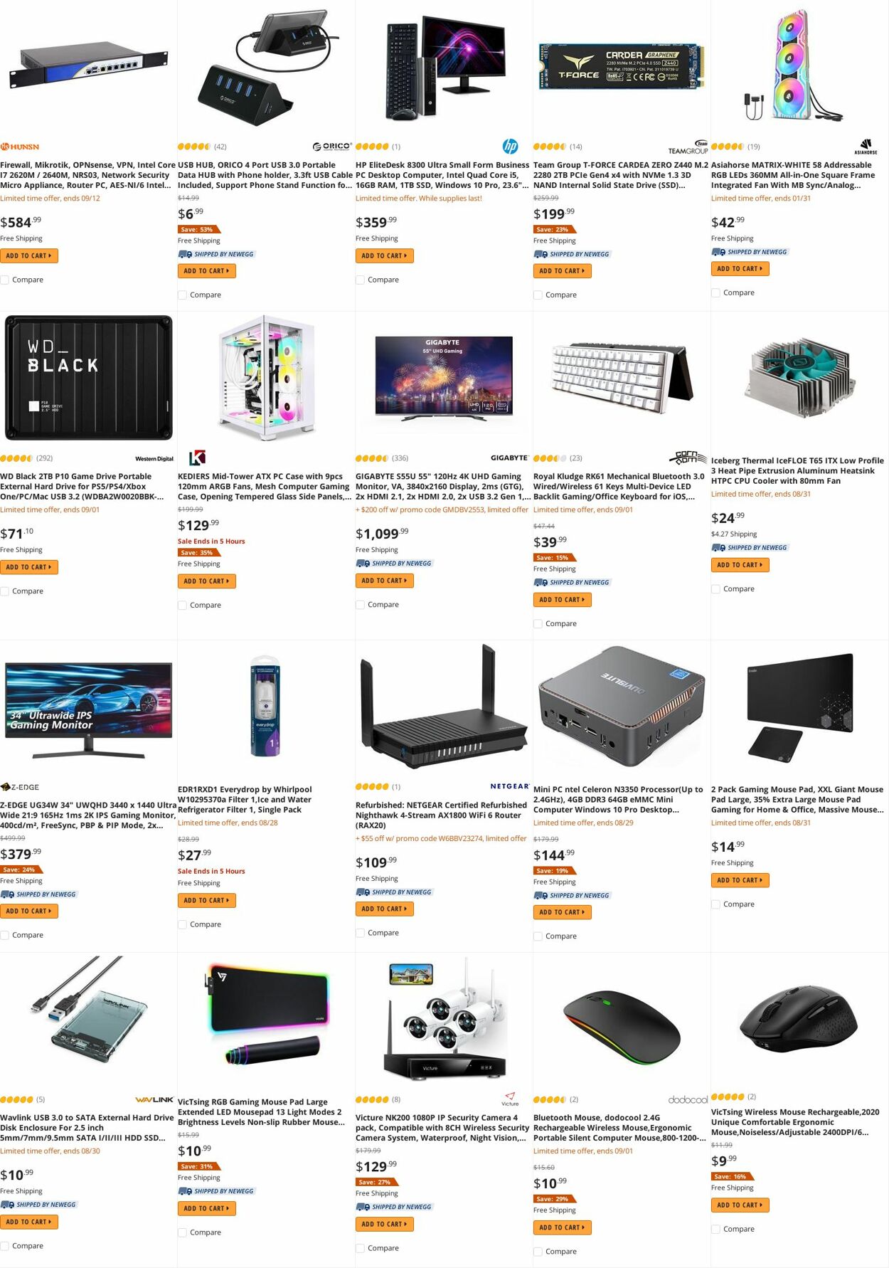 Weekly ad Newegg 08/30/2022 - 09/15/2022