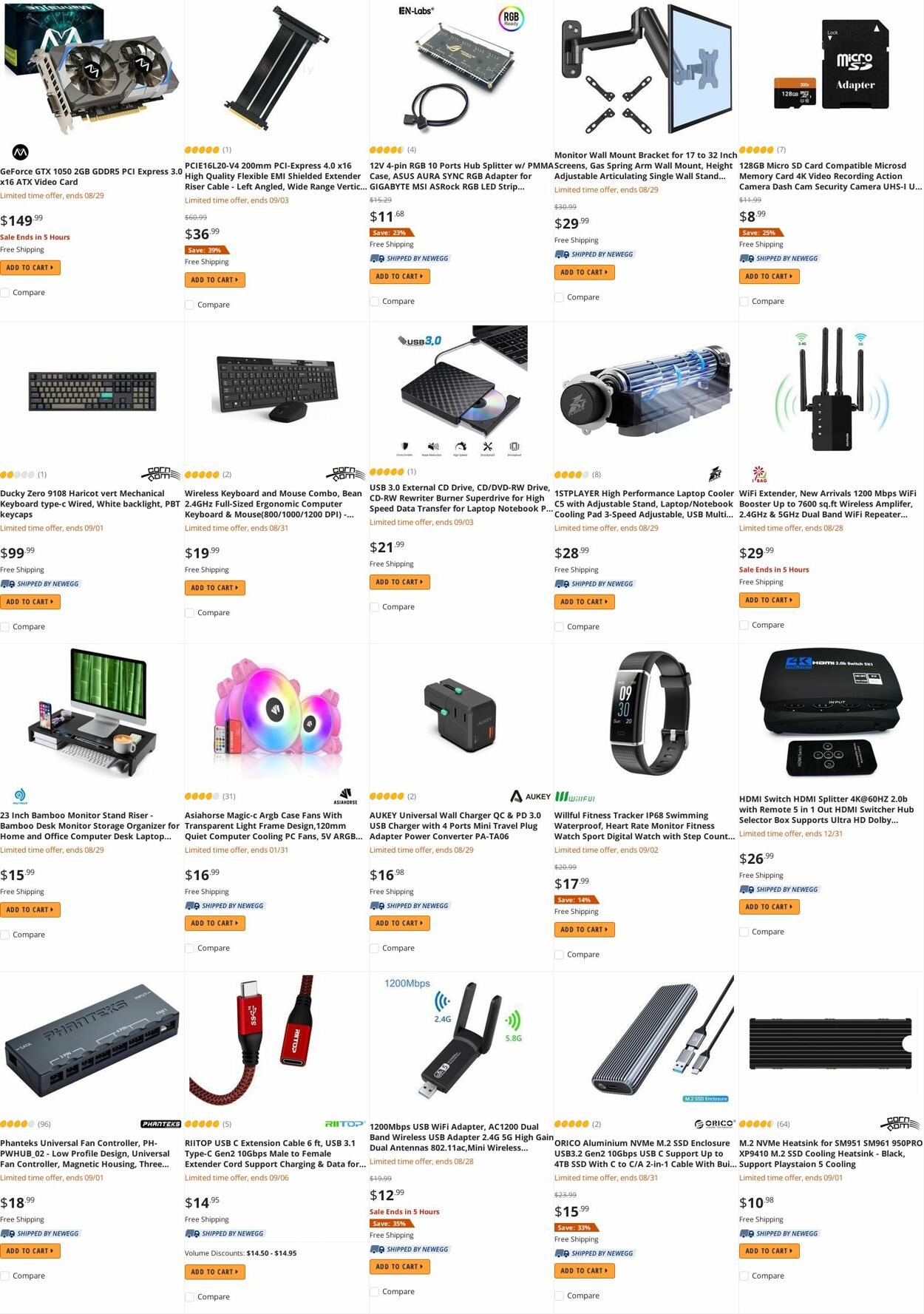 Weekly ad Newegg 08/30/2022 - 09/15/2022