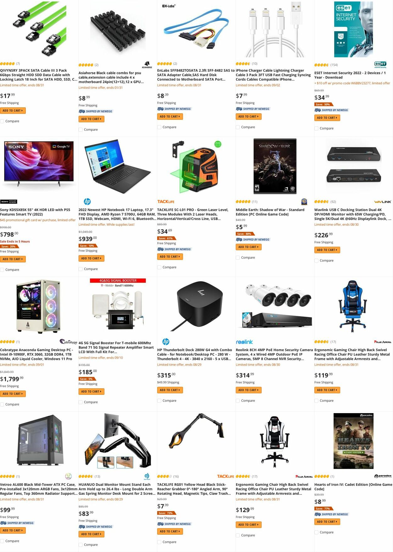 Weekly ad Newegg 08/30/2022 - 09/15/2022