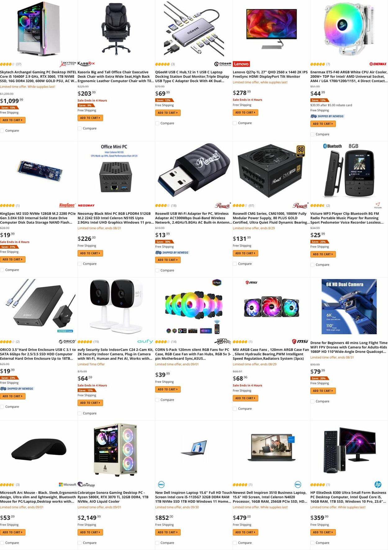 Weekly ad Newegg 08/30/2022 - 09/15/2022