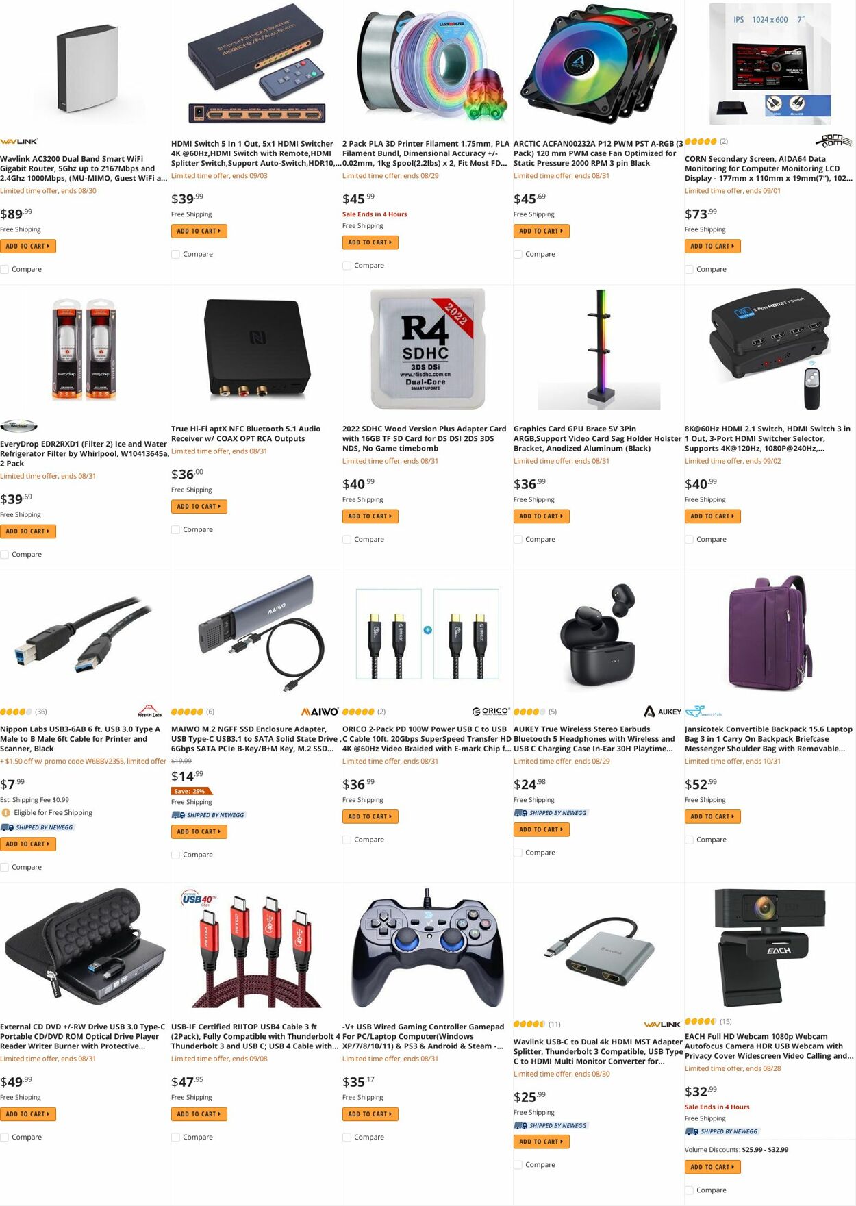 Weekly ad Newegg 08/30/2022 - 09/15/2022