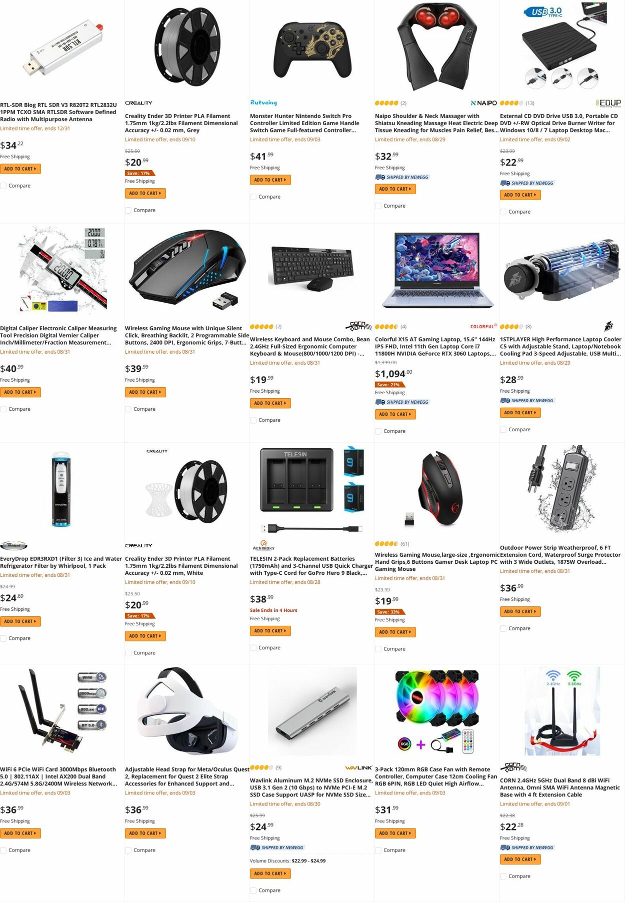 Weekly ad Newegg 08/30/2022 - 09/15/2022