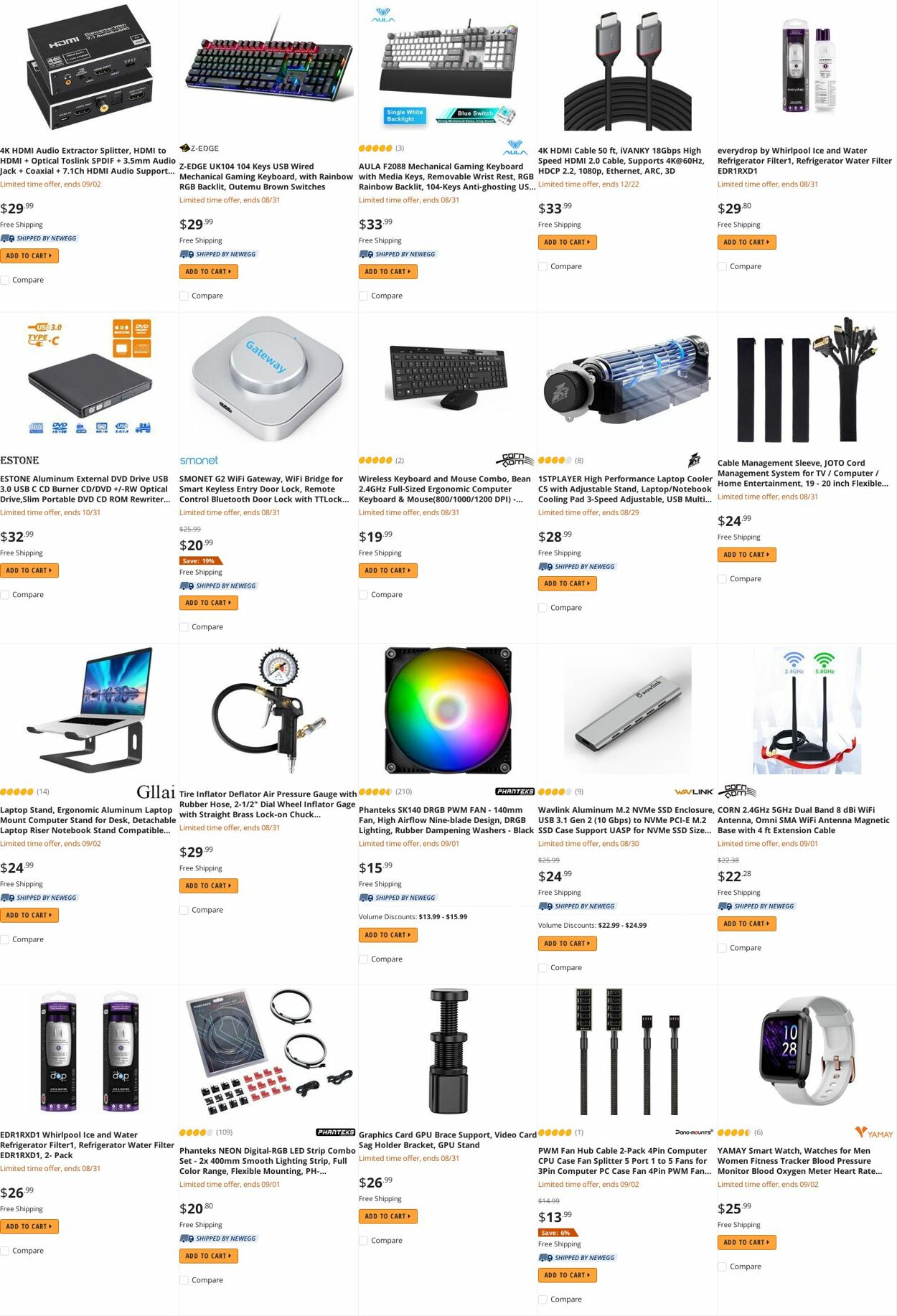 Weekly ad Newegg 08/30/2022 - 09/15/2022