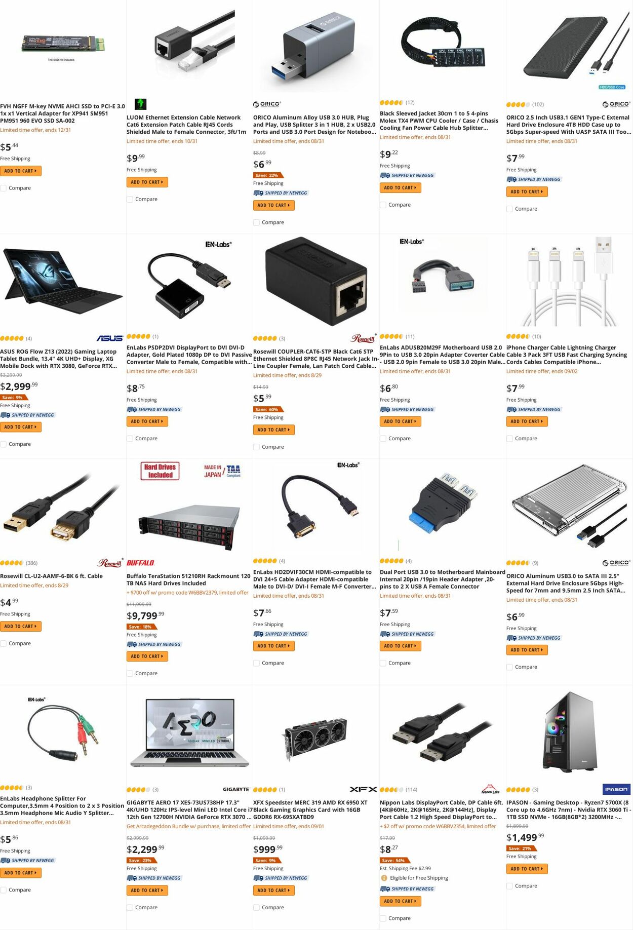 Weekly ad Newegg 08/30/2022 - 09/15/2022