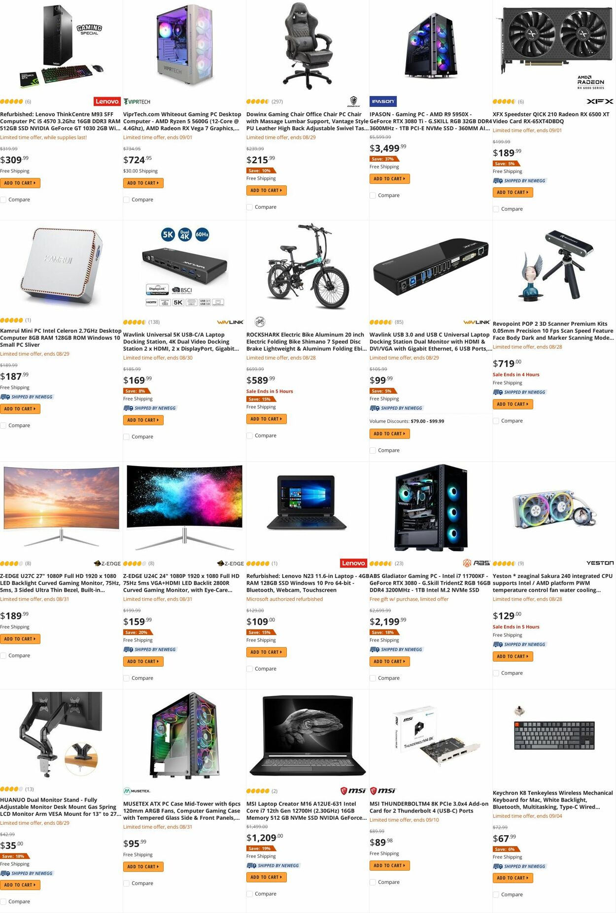 Weekly ad Newegg 08/30/2022 - 09/15/2022