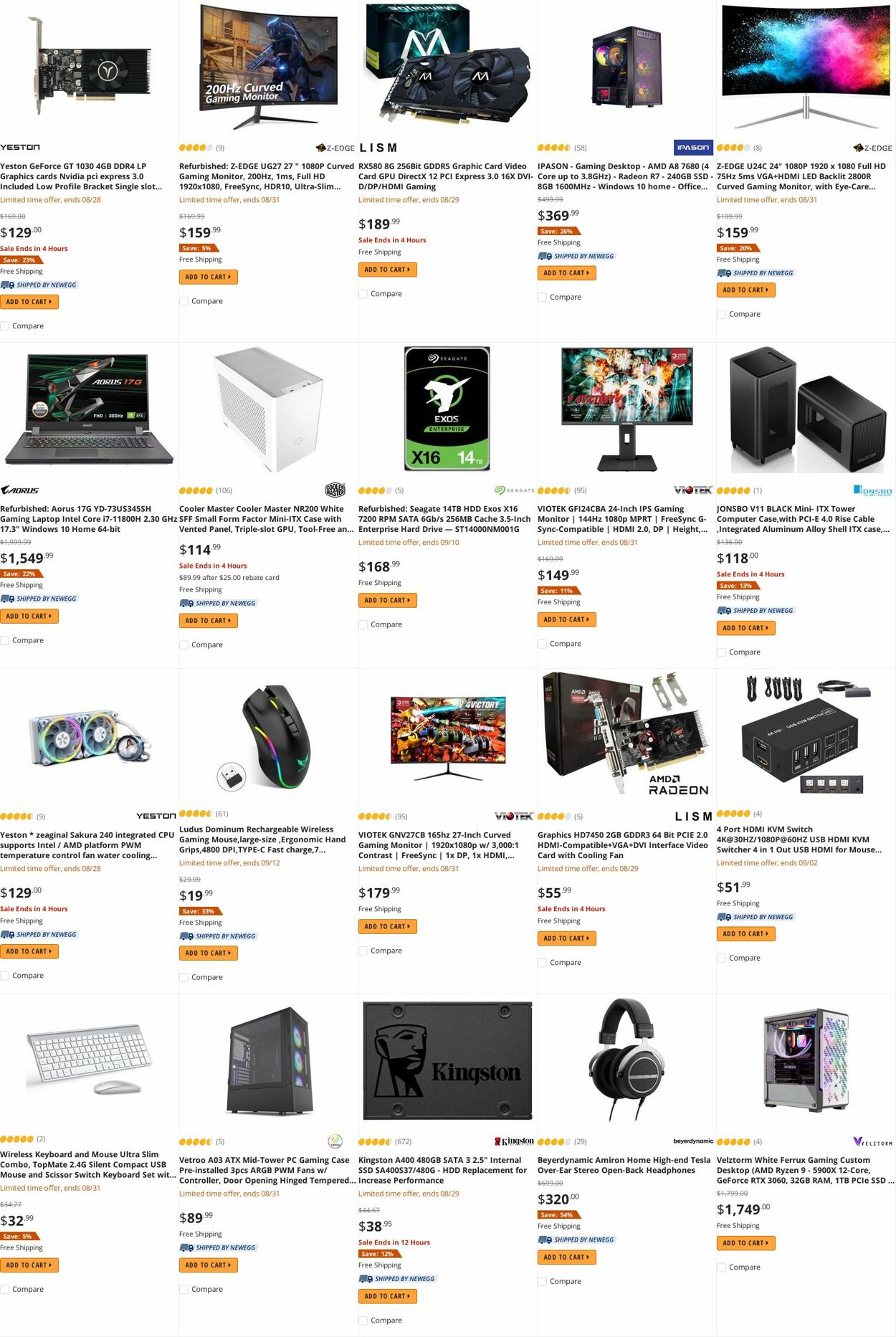 Weekly ad Newegg 08/30/2022 - 09/15/2022