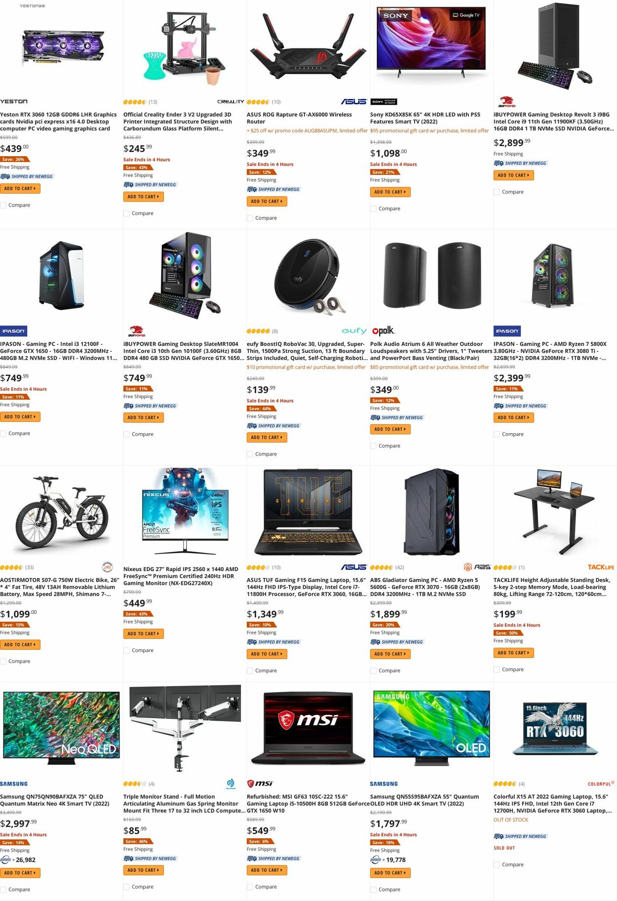 Weekly ad Newegg 08/30/2022 - 09/15/2022